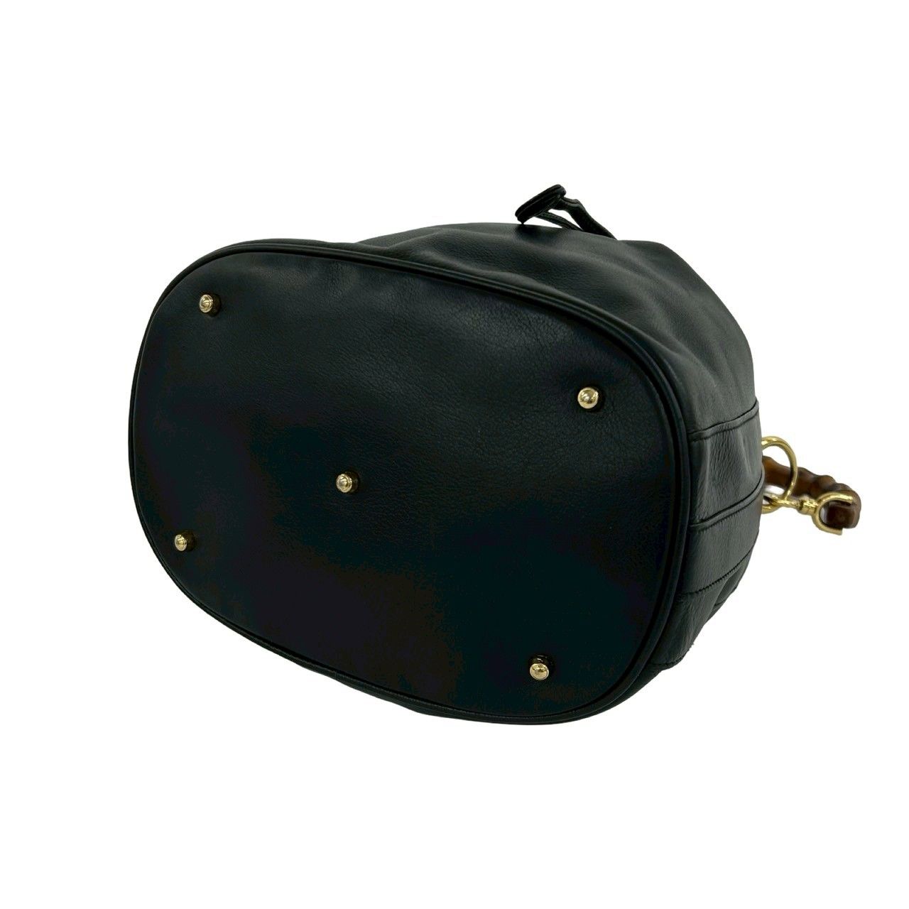 極 美品 GUCCI グッチ オールドグッチ ヴィンテージ バンブー レザー