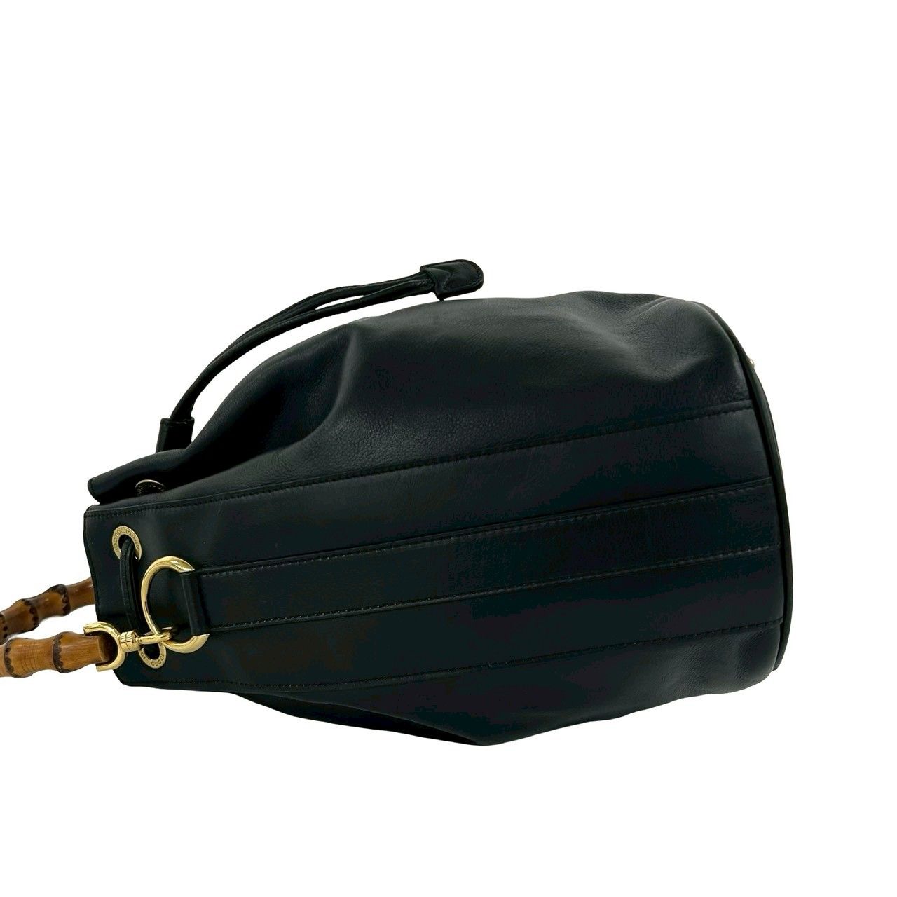極 美品 GUCCI グッチ オールドグッチ ヴィンテージ バンブー レザー 