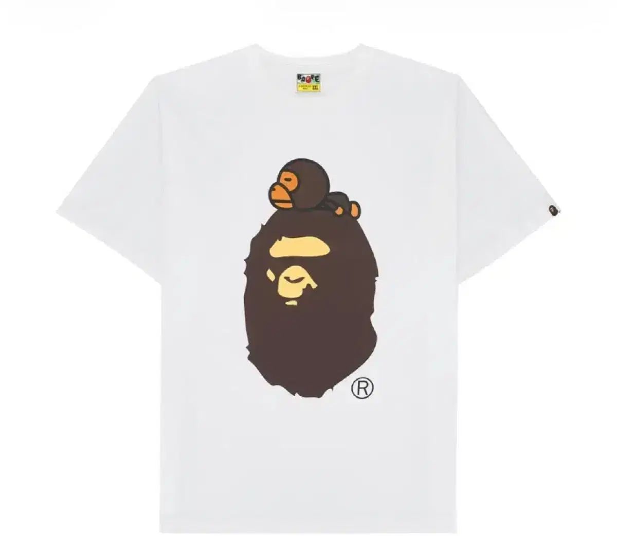 XL) アベイシングエイプ マイロ オン ビッグエイプ Tシャツ 白