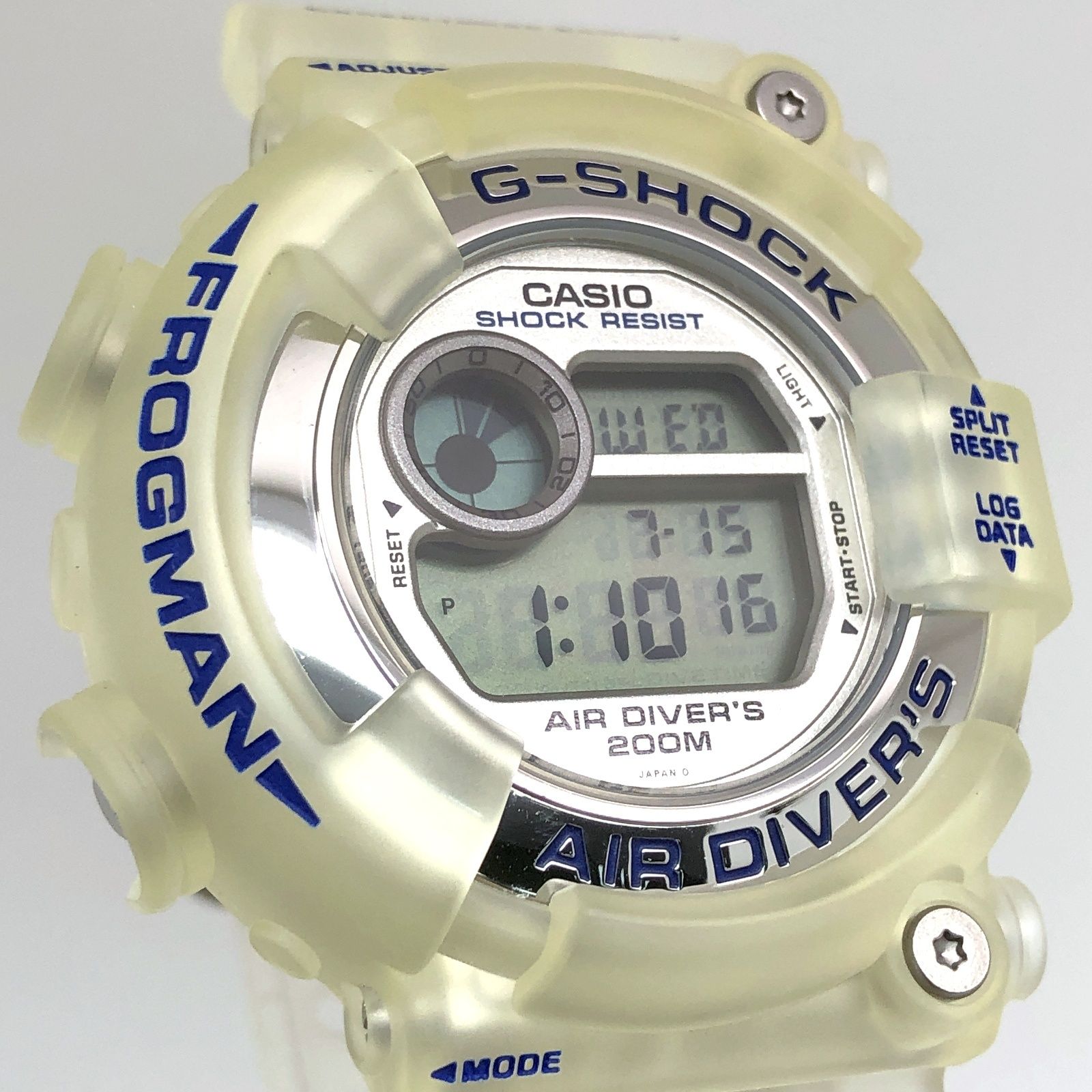 G-SHOCK ジーショック DW-8250WC-7BT FROGMAN 初代 WCCS スケルトン 青