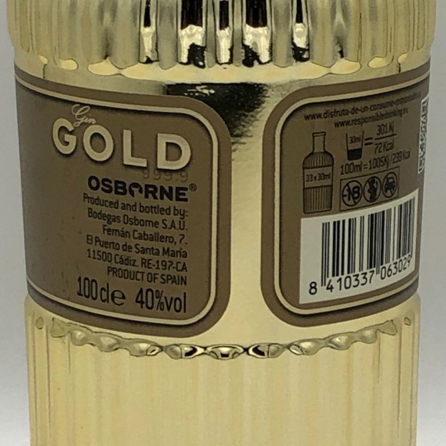 ゴールド 999.9 ジン 1000ml 40% 未開栓 - メルカリ