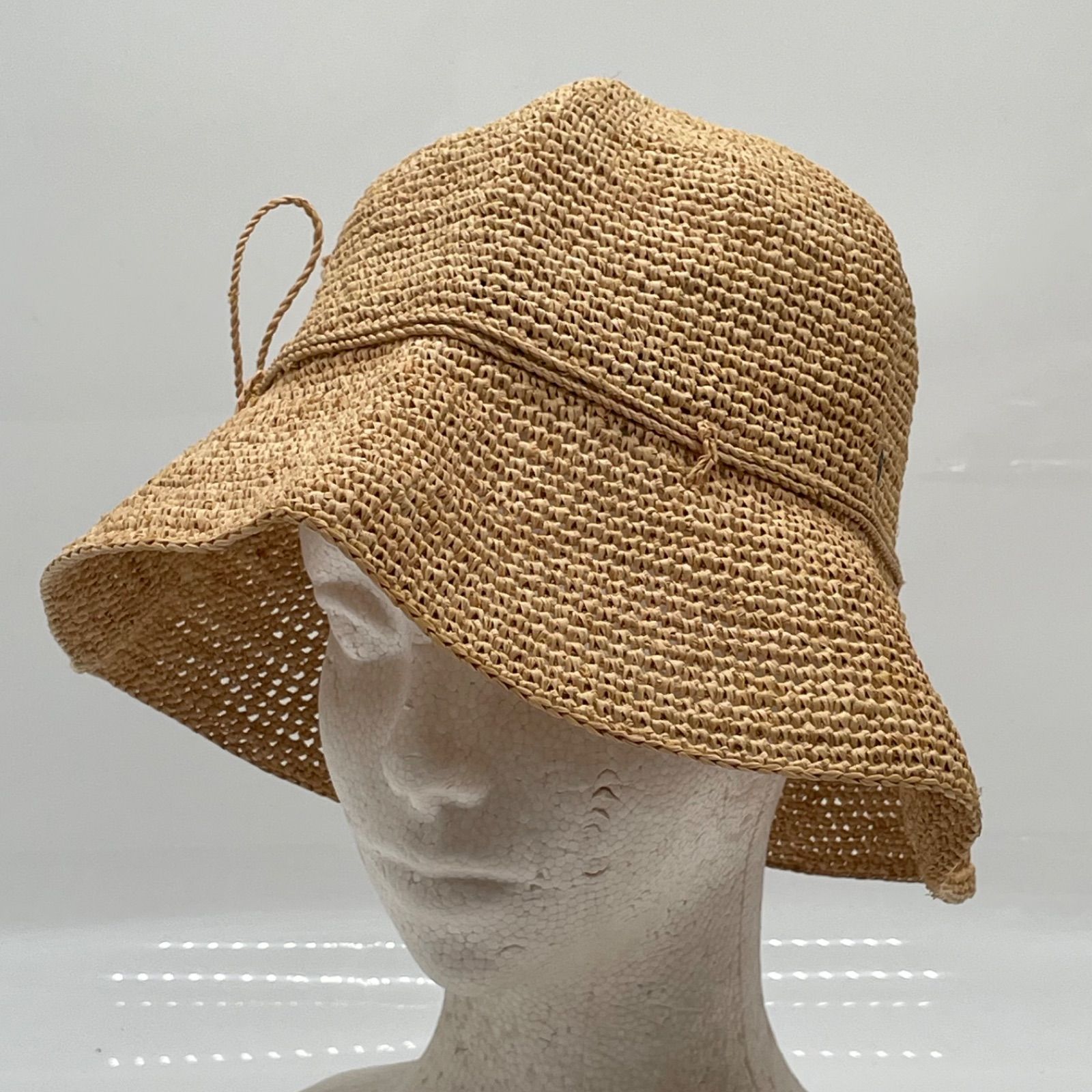 KO4524□HELEN KAMINSKI ヘレンカミンスキー ラフィアハット 折り畳み可 帽子