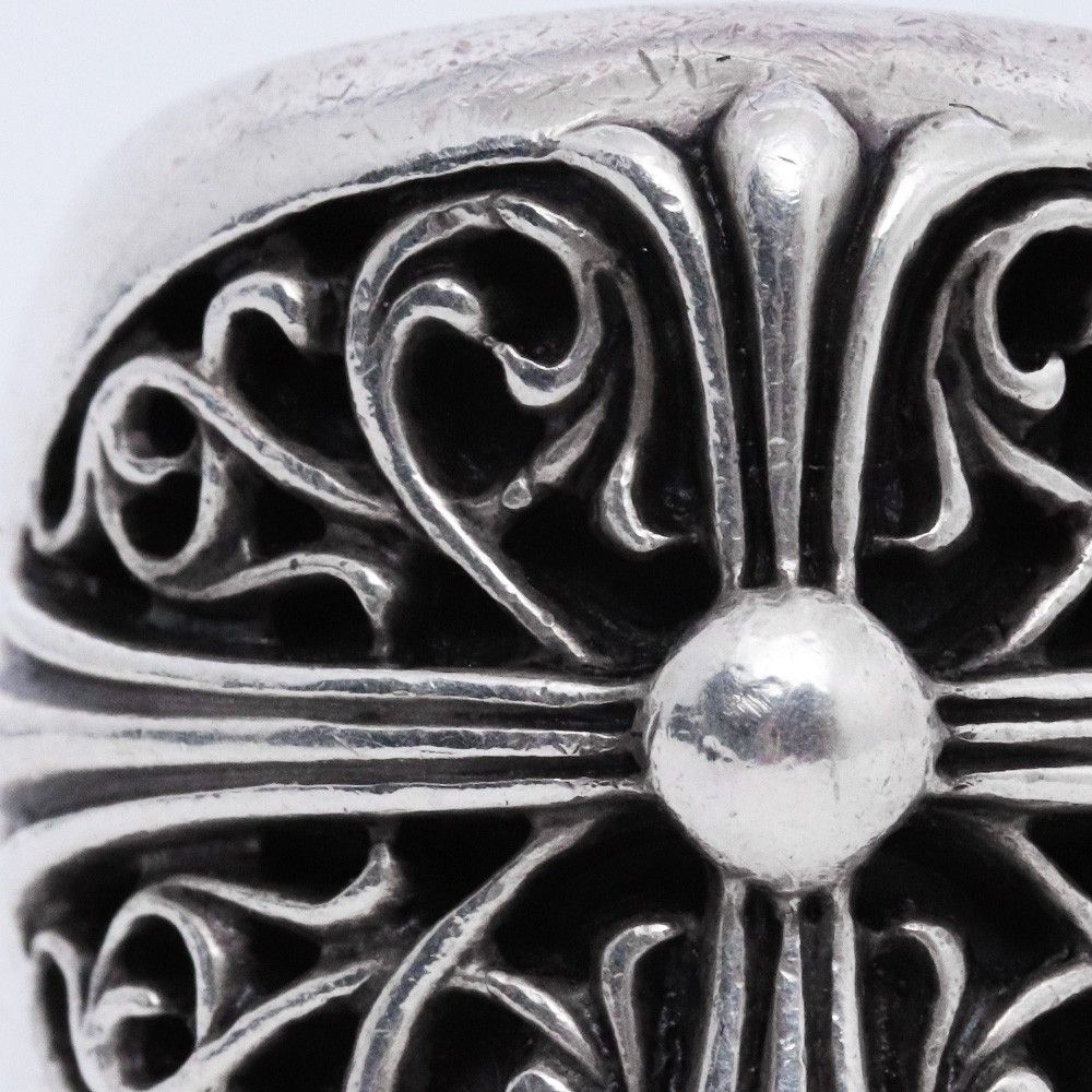 24.5号 CHROME HEARTS クラシック オーバルクロスリング シルバー