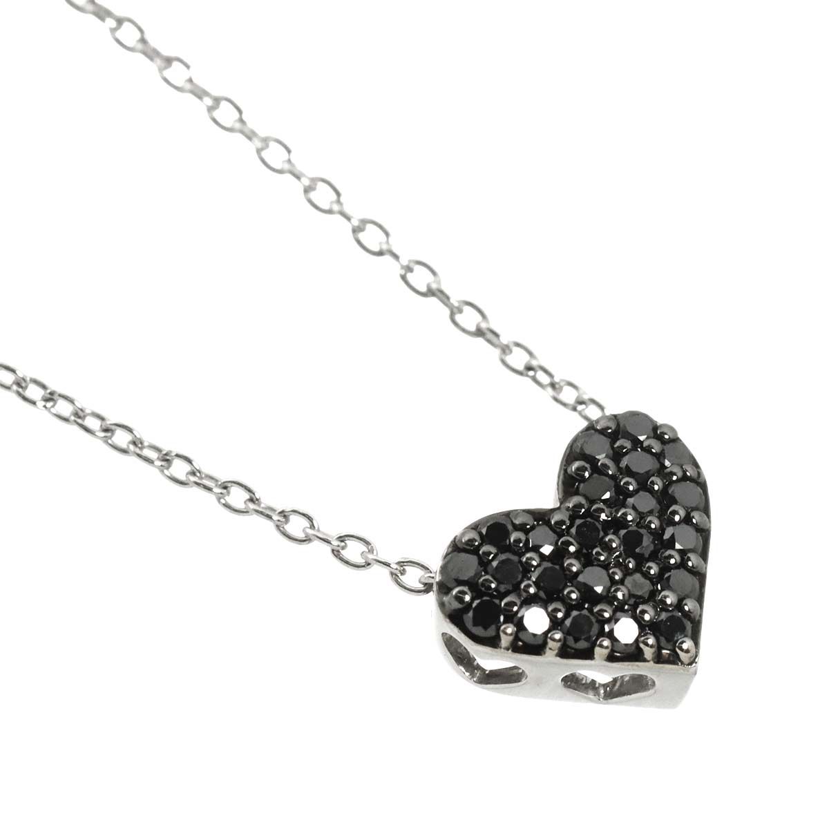 ポンテヴェキオ Ponte Vecchio ダイヤ 0.14ct ネックレス 40cm K18 WG