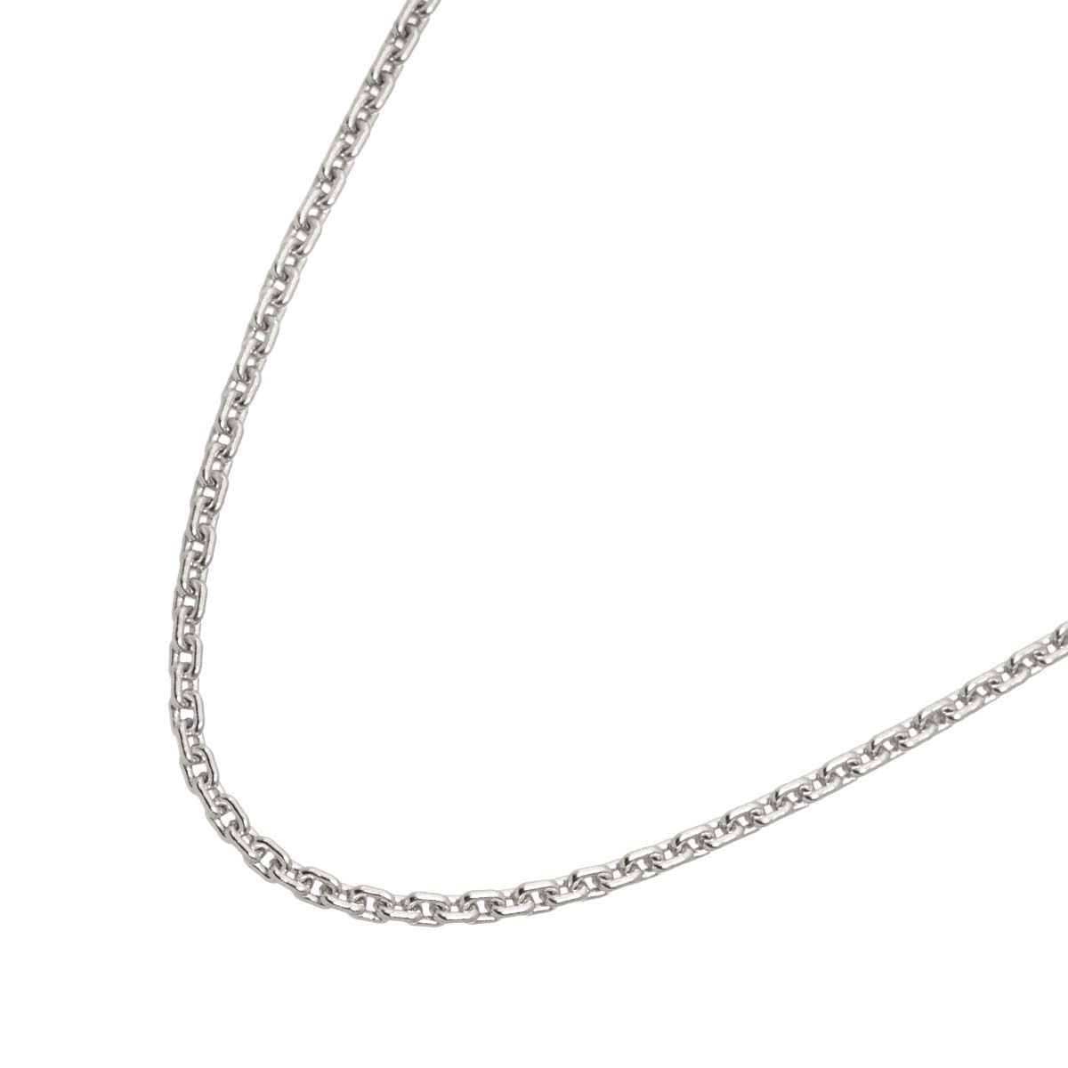 ルイヴィトン LOUIS VUITTON チェーン ネックレス 50cm 幅1.5mm K18 WG ホワイトゴールド 750 Chain Necklace【証明書付き】 90328226