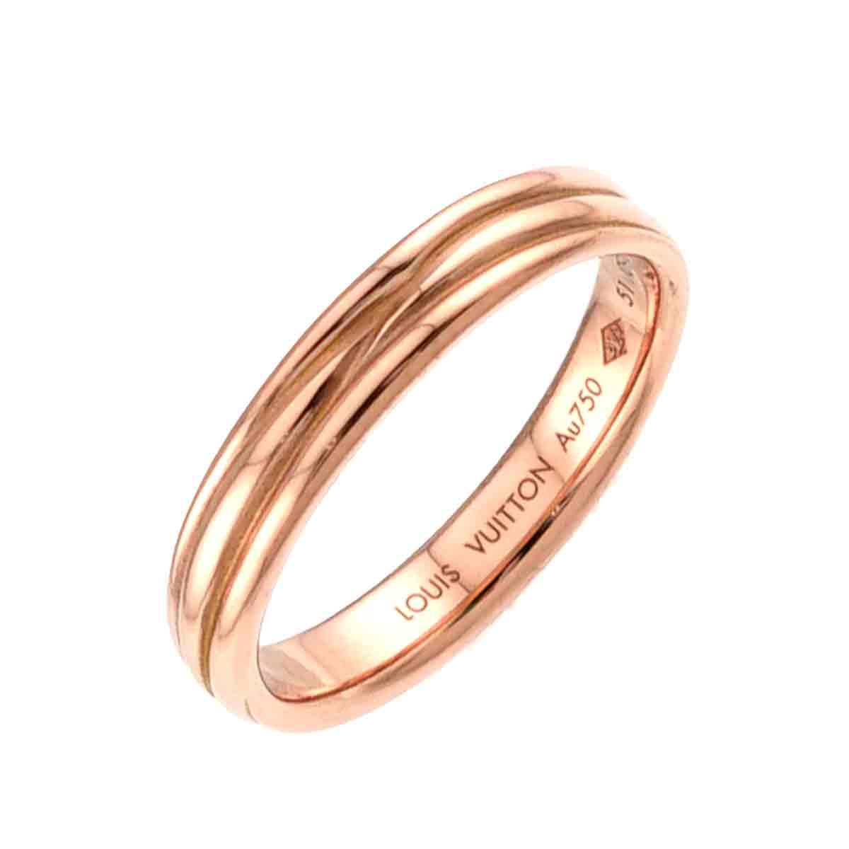 ルイ ヴィトン LOUIS VUITTON アリアンス エピ #51 リング K18 PG ピンクゴールド 750 指輪 Alliance Ring 90331779