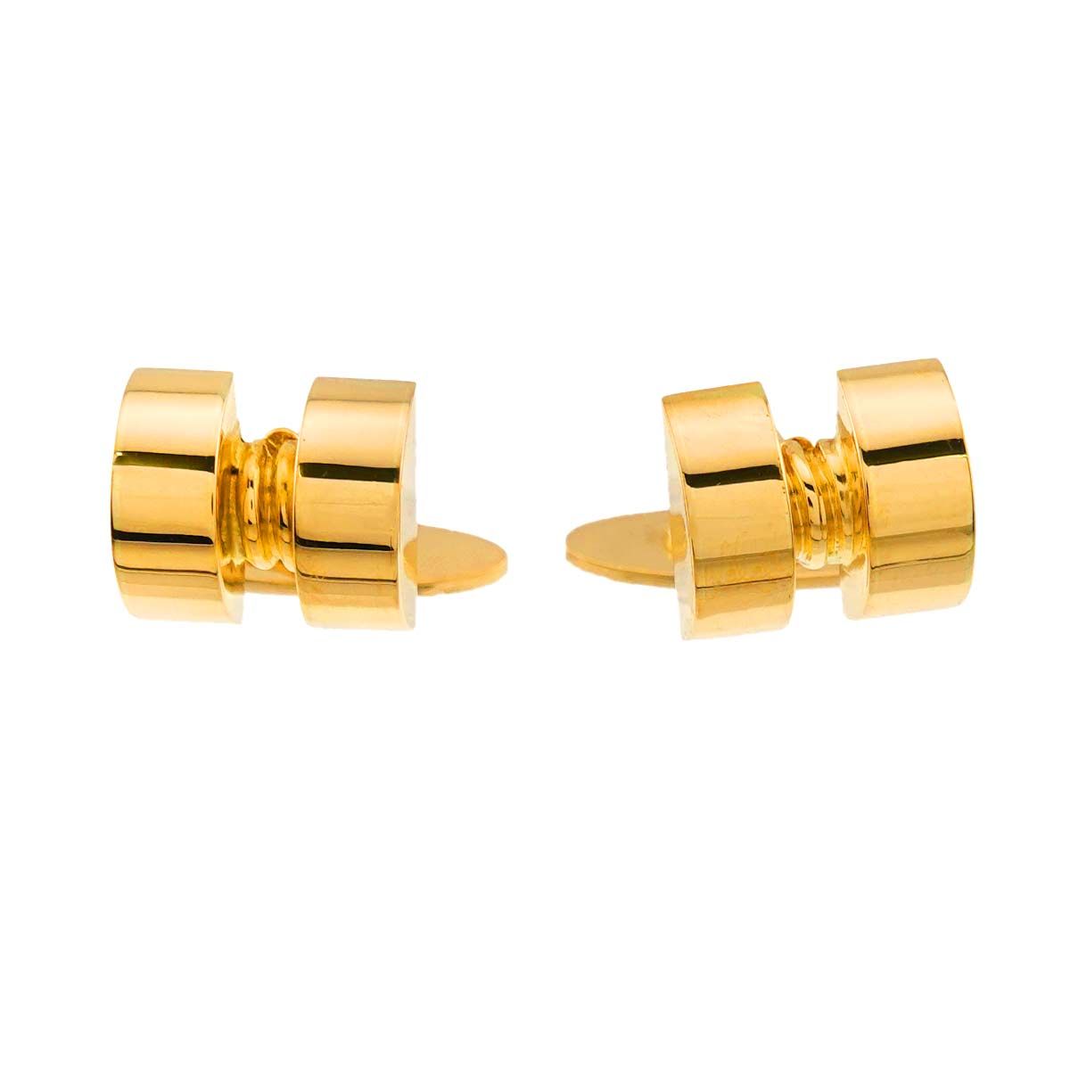 ジョージ ジェンセン Georg Jensen カフス K18 YG イエローゴールド 750 cuff links 90332215