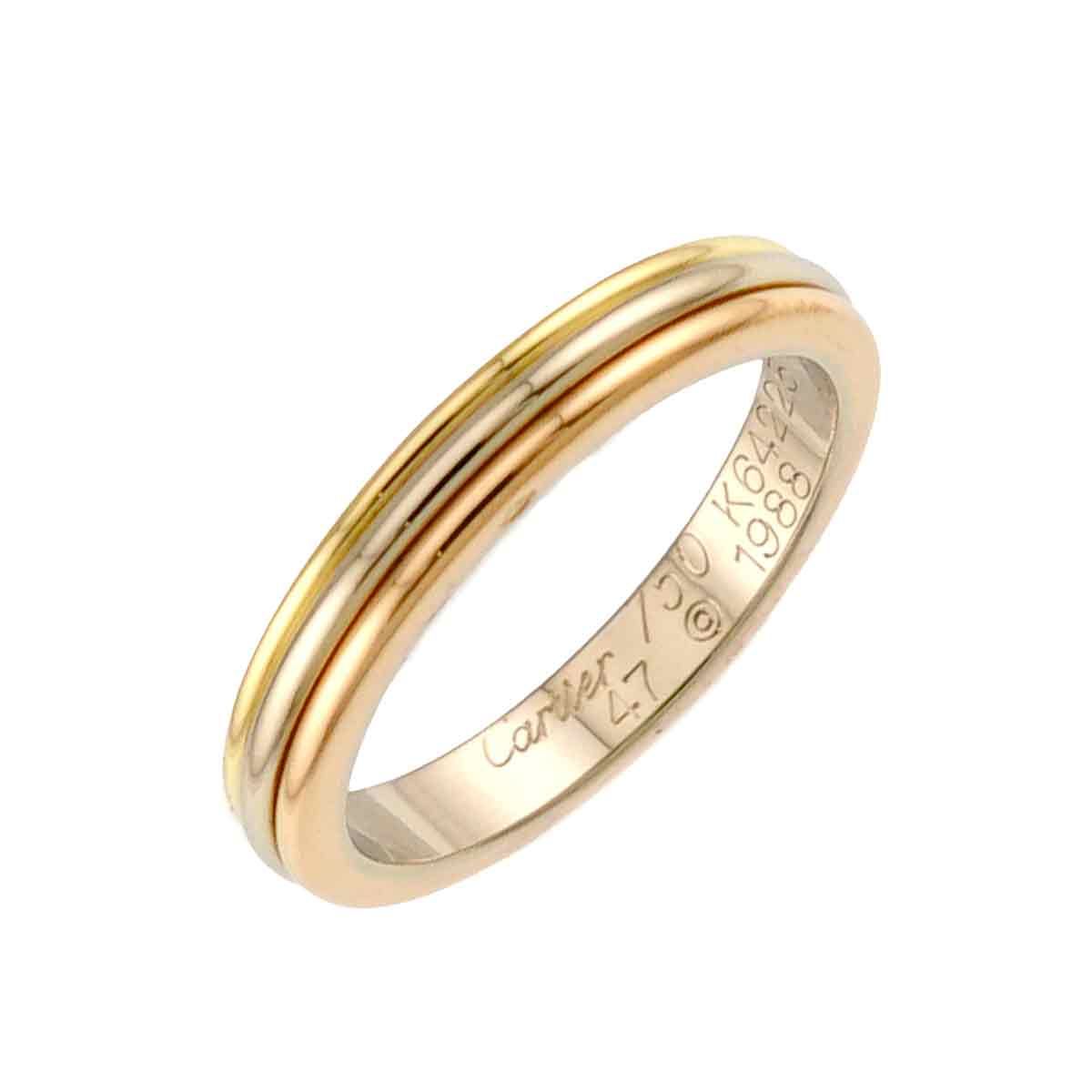 カルティエ Cartier ヴァンドーム #47 リング K18 YG WG PG スリーゴールド 3カラー 750 指輪 Vendome Ring【証明書付き】 90332280