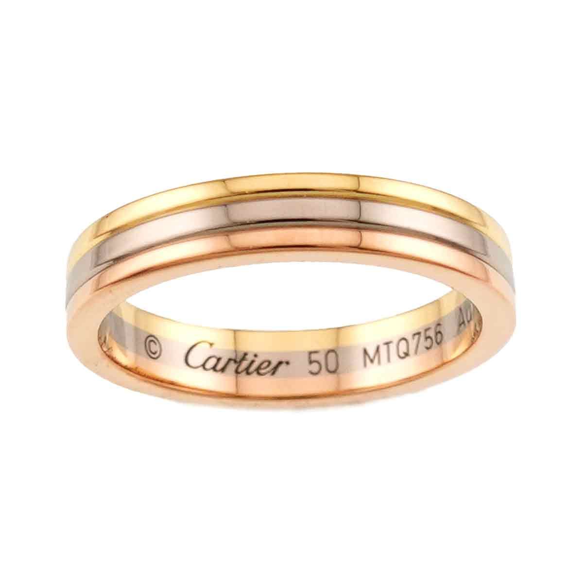 カルティエ Cartier ヴァンドーム #50 リング K18 YG WG PG スリー