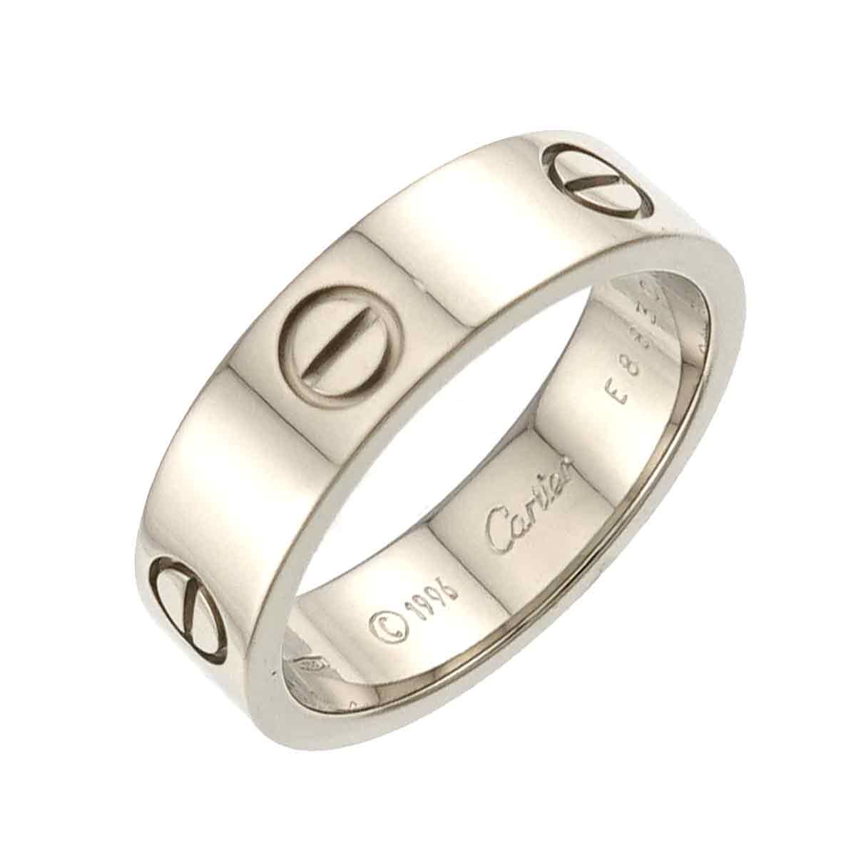 カルティエ Cartier ラブ #60 リング K18 WG ホワイトゴールド 750 指輪 LOVE Ring 90333141