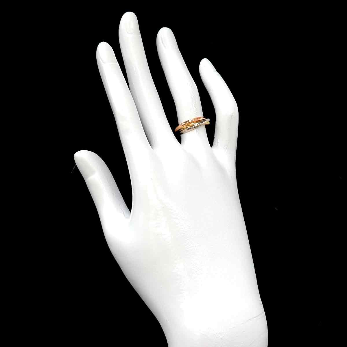 カルティエ Cartier トリニティ #49 リング K18 YG WG PG 3連 スリーゴールド スリーカラー 指輪 Trinity 90333160