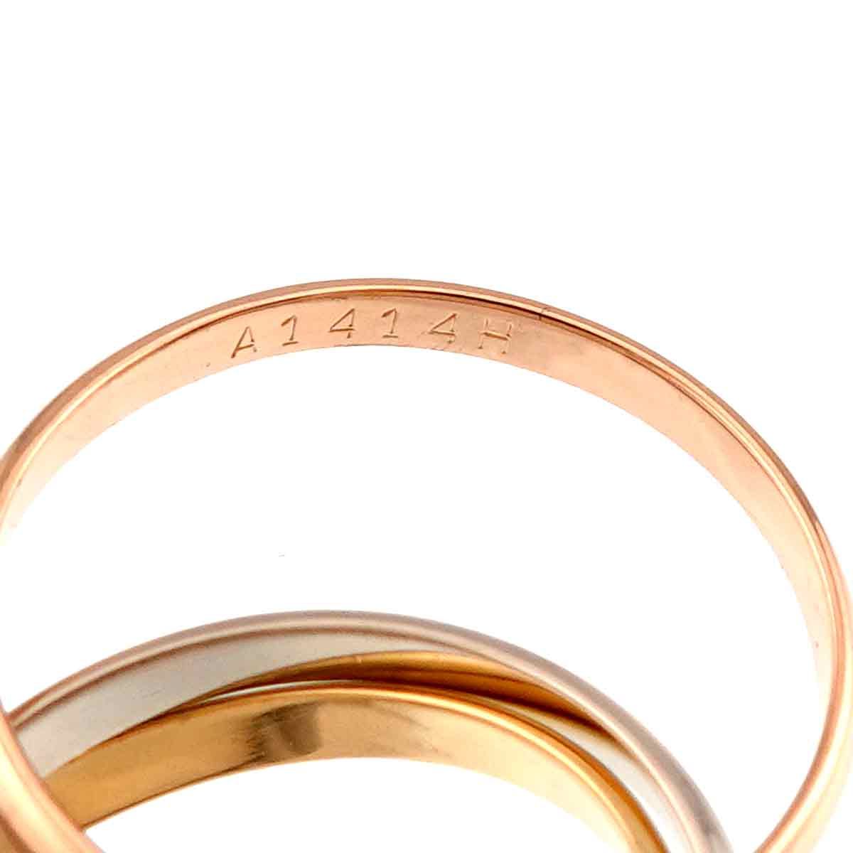 カルティエ Cartier トリニティ #49 リング K18 YG WG PG 3連 スリーゴールド スリーカラー 指輪 Trinity 90333160