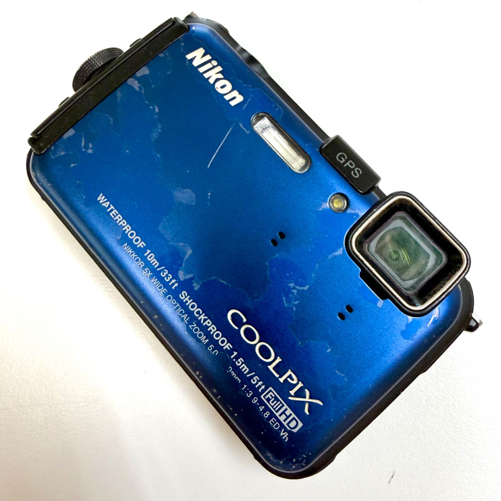 稼働品⭐️Nikon COOLPIX AW100】 ブルー GPS・防水・耐衝撃