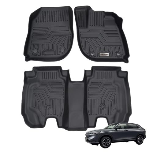[自動車整備士監修] CRAFT WORKS(クラフトワークス) VEZEL RV系 専用 フロアマット フロア マット 防水マット パーツ アクセサリー 防水 3D 防臭 抗菌 ゴムマット 3P ドレスアップパーツ ドレスアップ カスタムパ b16ef395