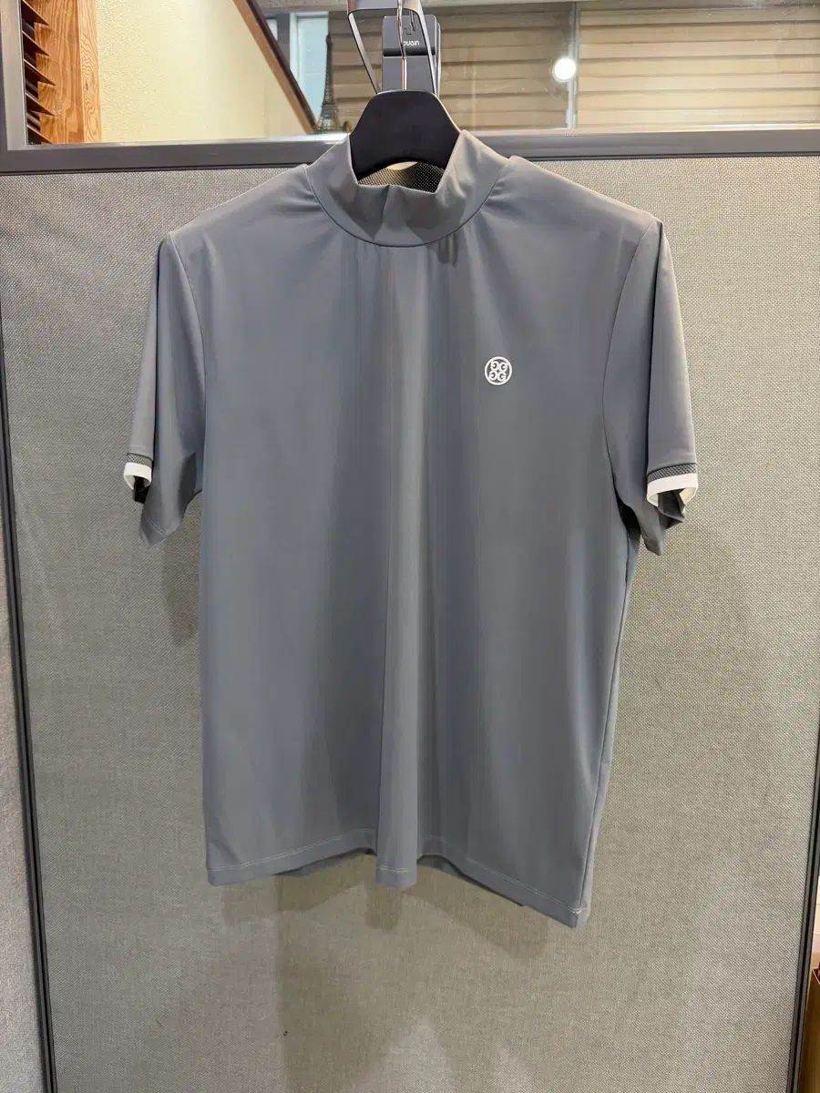 メンズ ゴルフ モックネック ハイネック 半袖Tシャツ サイズ100