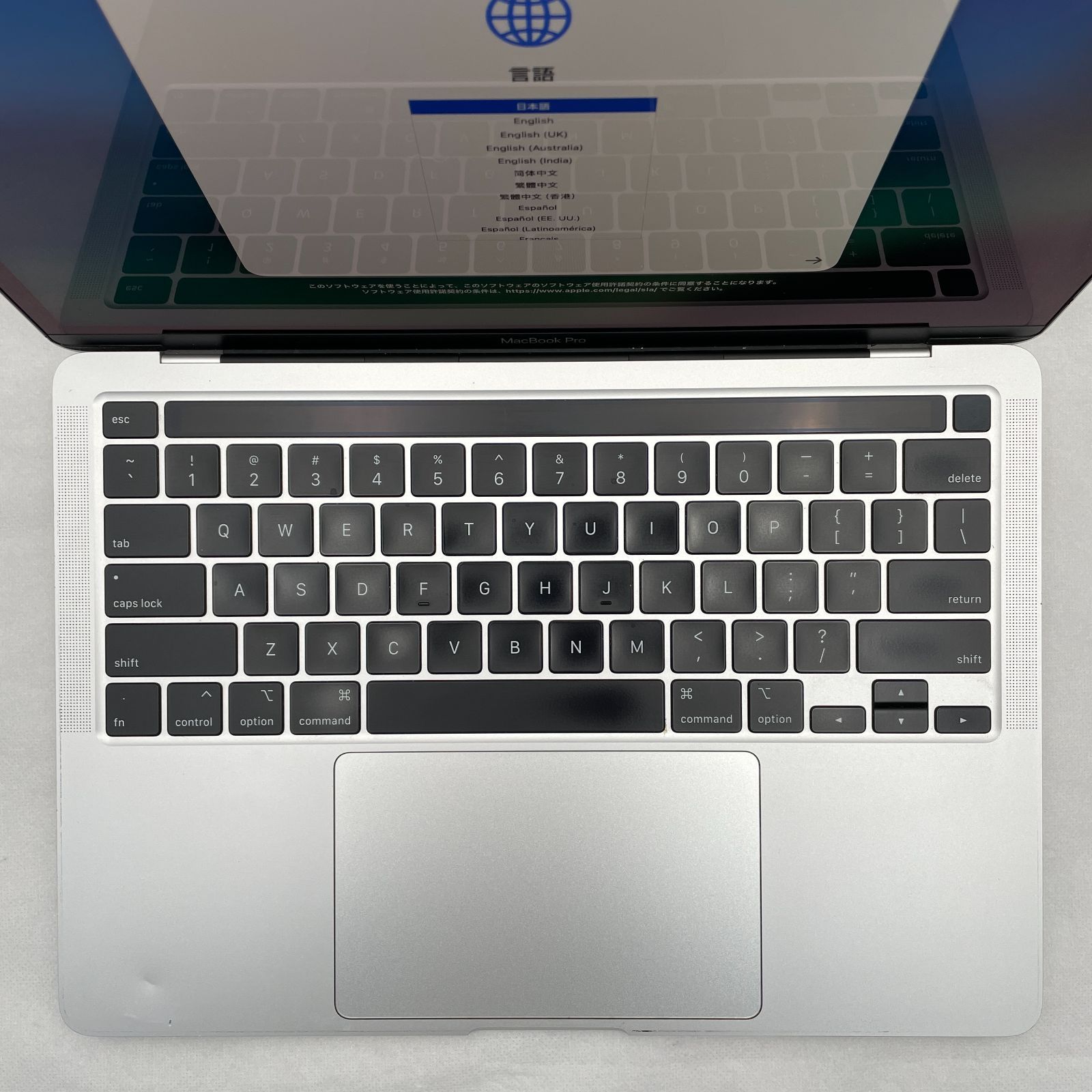 Apple MacBook M2 英語キー、充電器なし、1年保証付き MacBook Pro 13