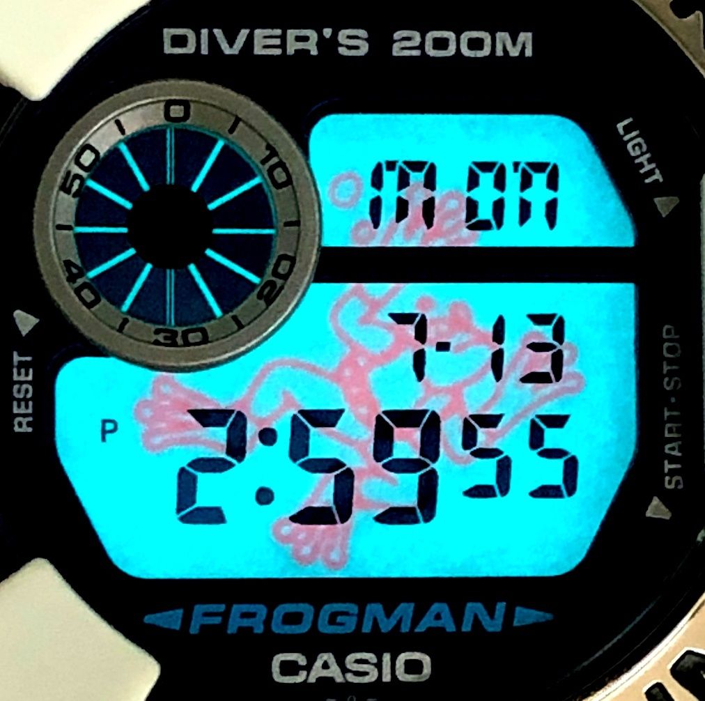 G-SHOCK ジーショック DW-8200LG-8 FROGMAN Men in White Gray