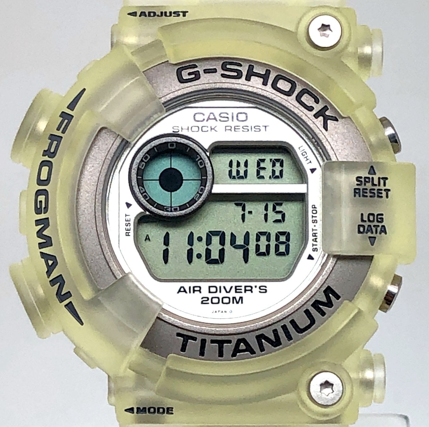 【ケース付】G-SHOCK DW-8200 FROGMAN フロッグマン 透蛙 G-SHOCK ジーショック DW-8200WC-7AT FROGMAN フロッグマン チタン