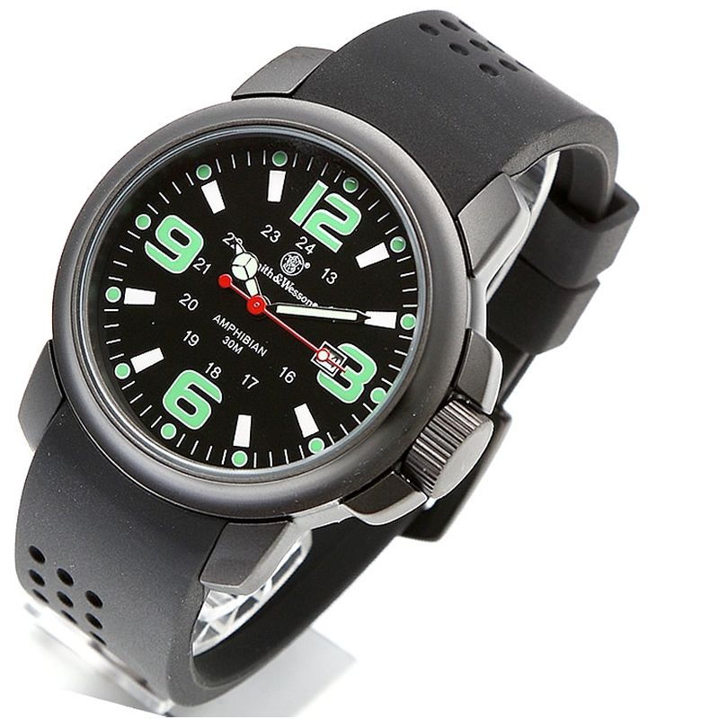 [Smith＆Wesson(スミス＆ウェッソン)] AMPHIBIAN COMMANDO WATCH(アンフィビアン コマンドー ウォッチ) ブラック