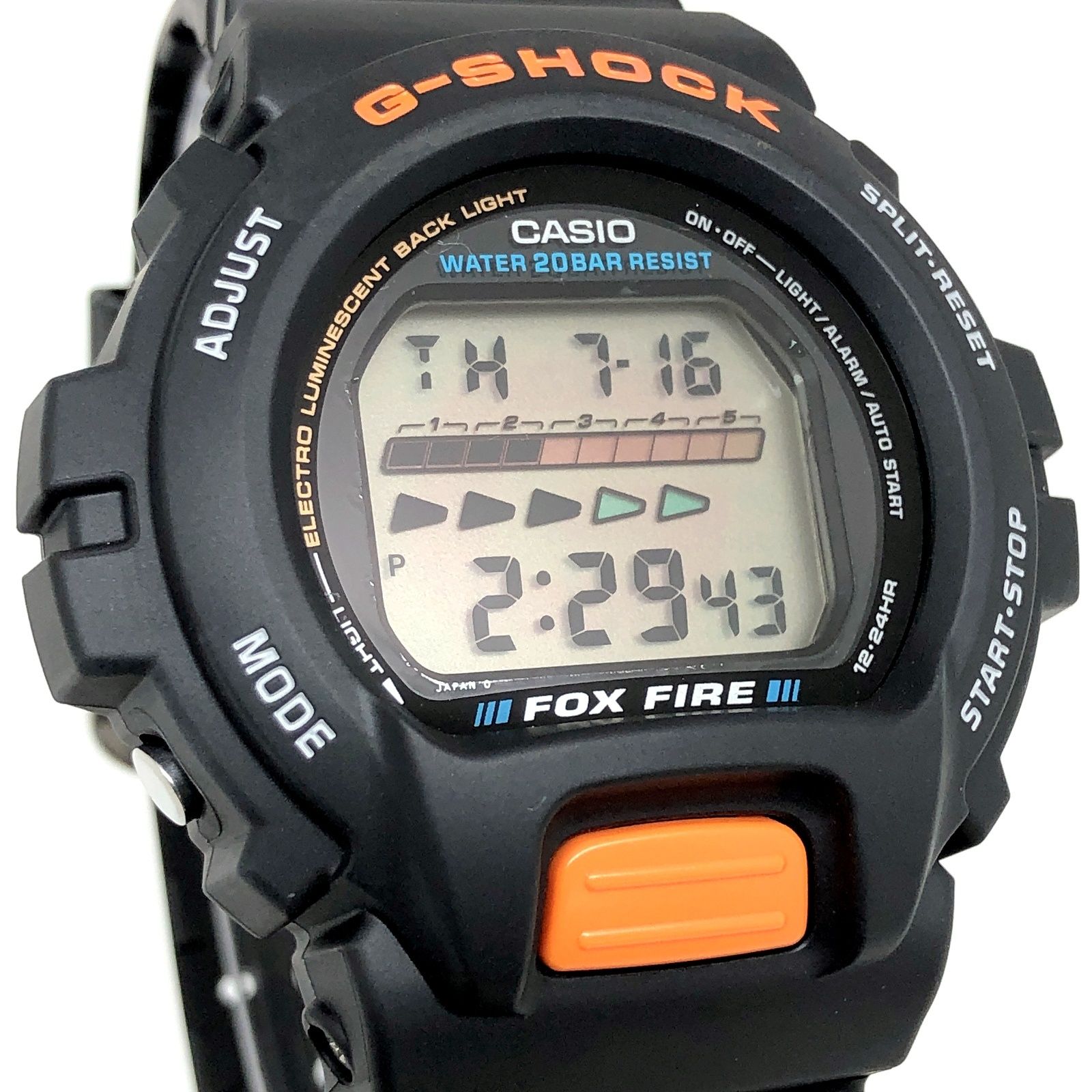 G-SHOCK DW-6600B FOX FIRE バックライトG 腕時計 G-SHOCK ジーショック DW-6600B-1A FOX FIRE フォックスファイヤー EL