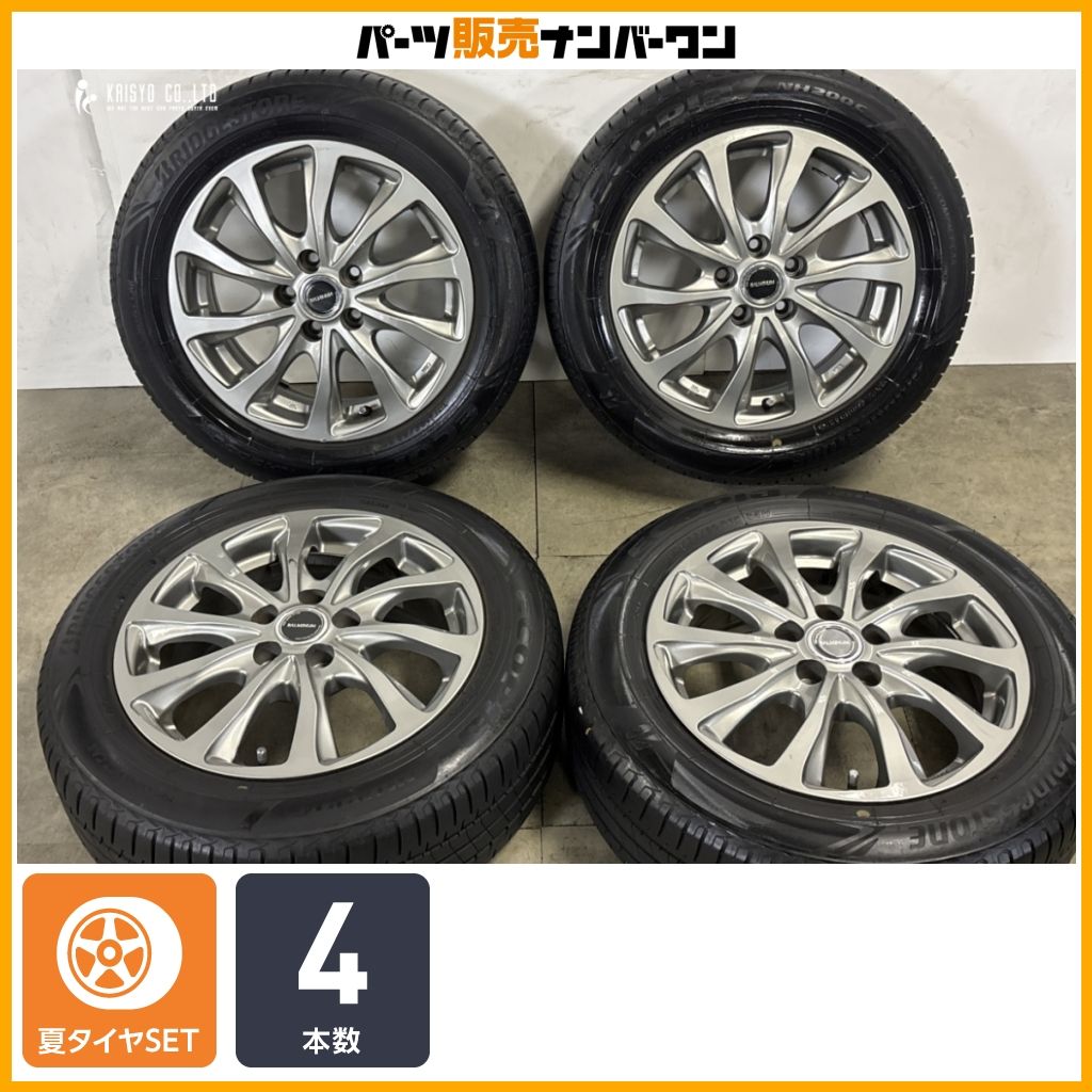 【交換用に】バルミナ 15in 6J +43 PCD100 ブリヂストン エコピア NH200C 185/60R15 170 シエンタ サマータイヤ 即納可能