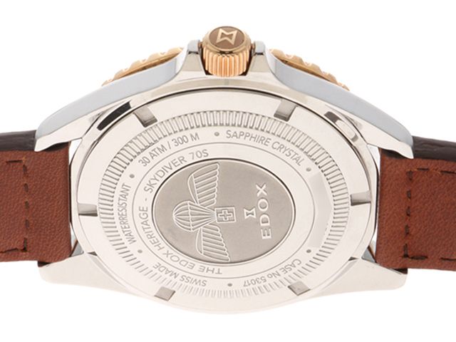 EDOX エドックス スカイダイバー70s 53017 357RNC BUI 腕時計 SS