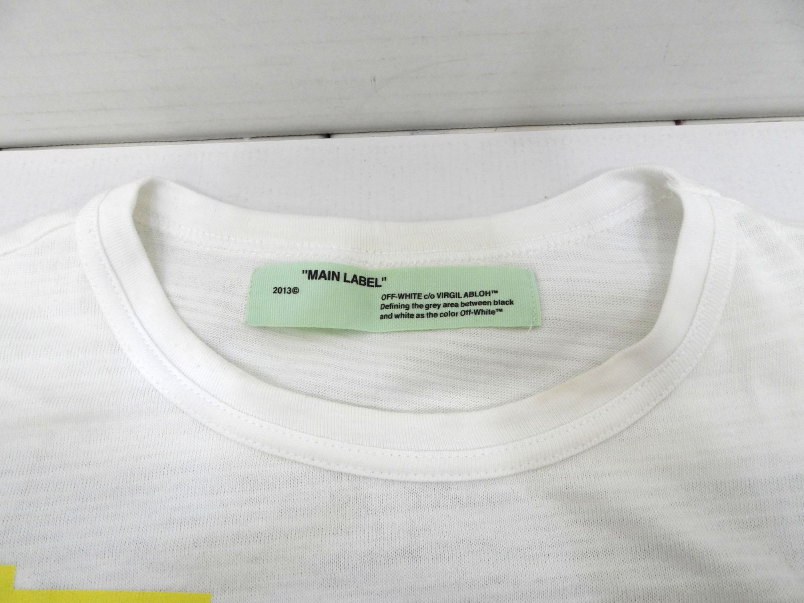 OFF-WHITE / オフホワイト 17AW カラヴァッジョ 半袖Tシャツ S/S OMAA002F17001015 ホワイト サイズS 中古品▲(124)