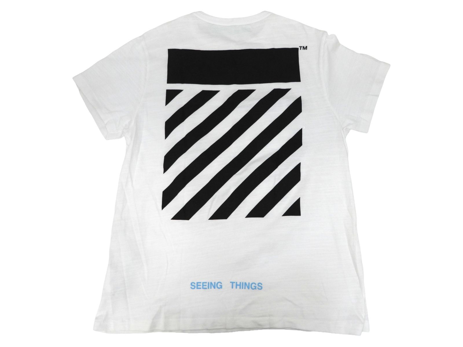 OFF-WHITE / オフホワイト 17AW カラヴァッジョ 半袖Tシャツ S/S OMAA002F17001015 ホワイト サイズS 中古品▲(124)