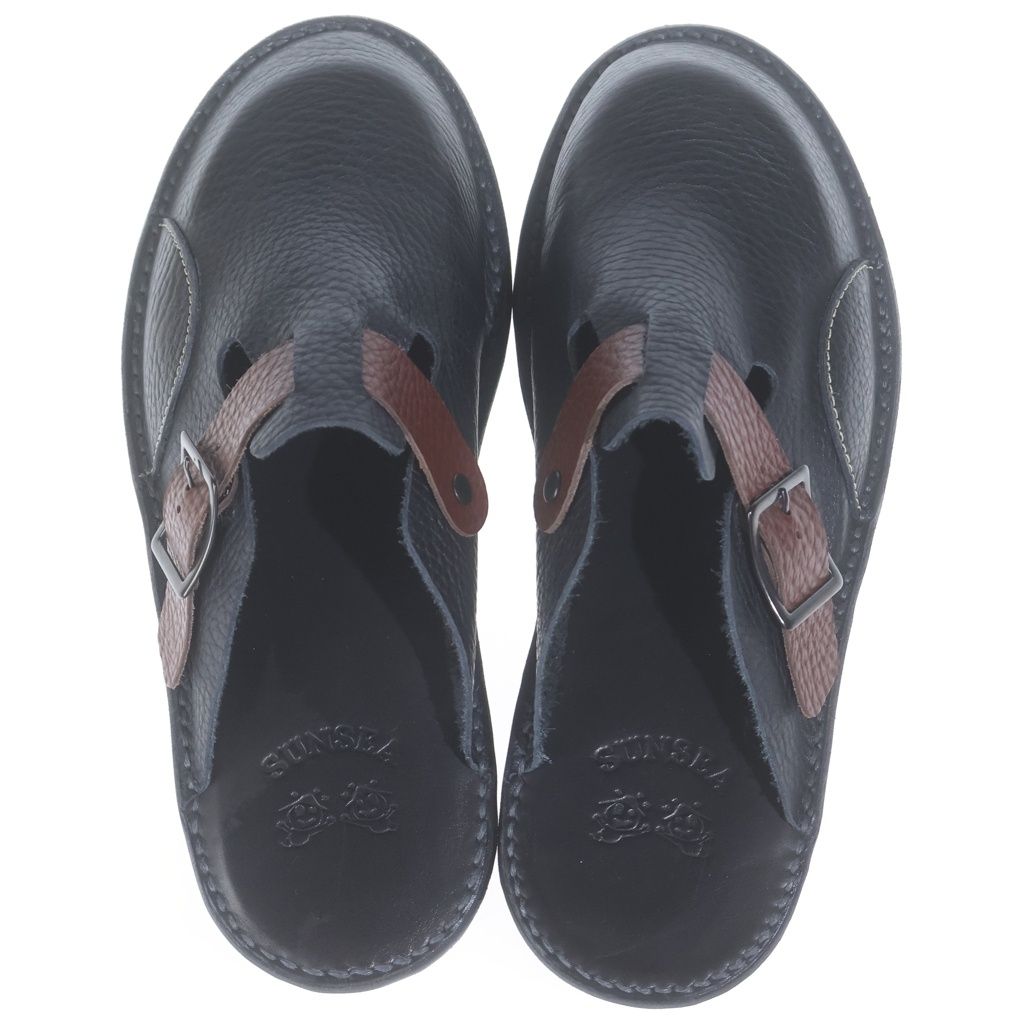 SUNSEA CAMPAGNE SANDALS ブラック サイズ2 新品未使用 SUNSEA (サンシー) CAMPAGNE SANDALS キャンペーン レザー