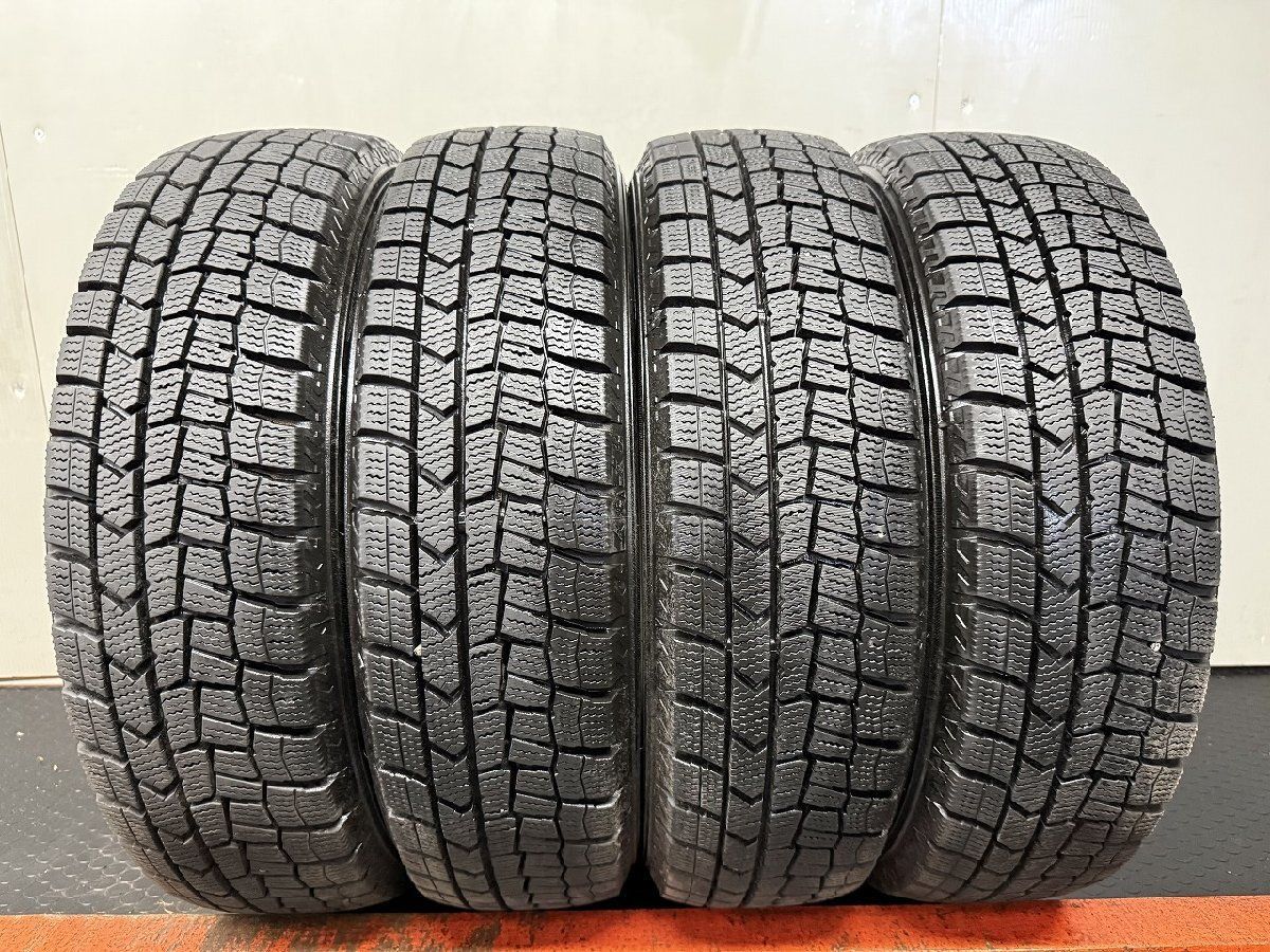 DUNLOP WINTER MAXX WM02 155/65R14 14インチ 4本 21年製 バリ溝 デイズルークス ワゴンR ミライース ムーヴ アルト ウェイク等 (STD322)
