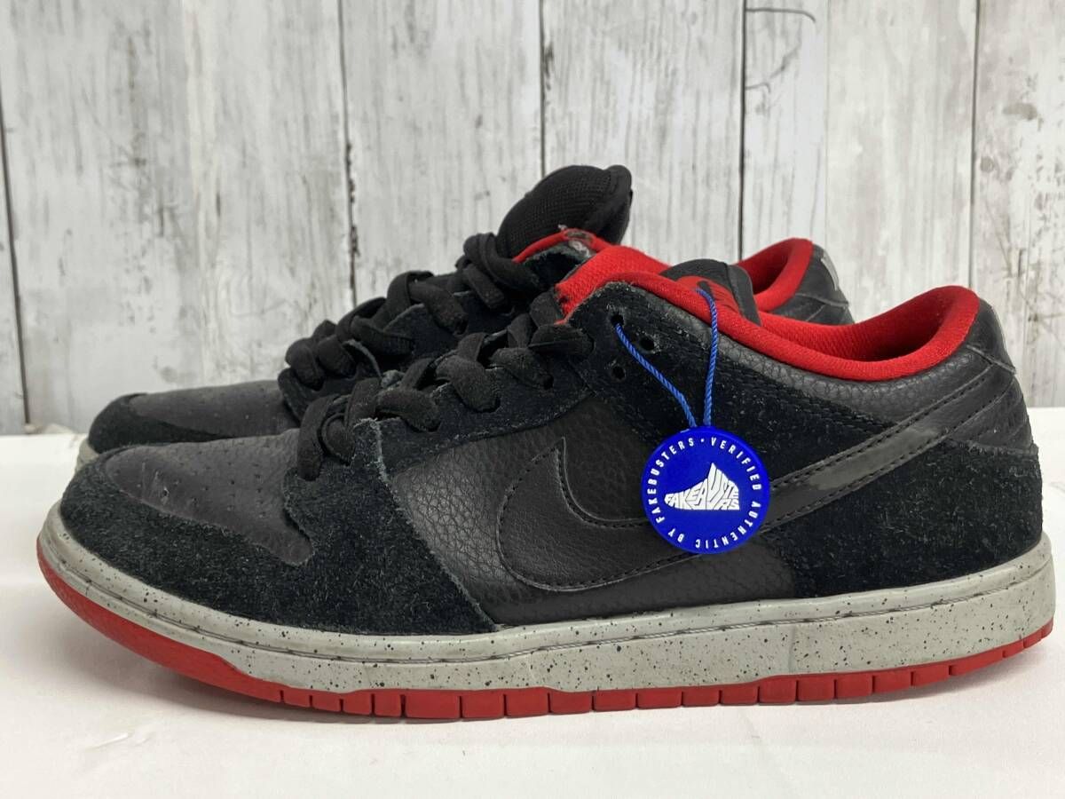 【鑑定済み】NIKE DUNK LOW PRO SB スニーカー ナイキ ダンクロー 304292-050 'Black Cement' サイズ25㎝