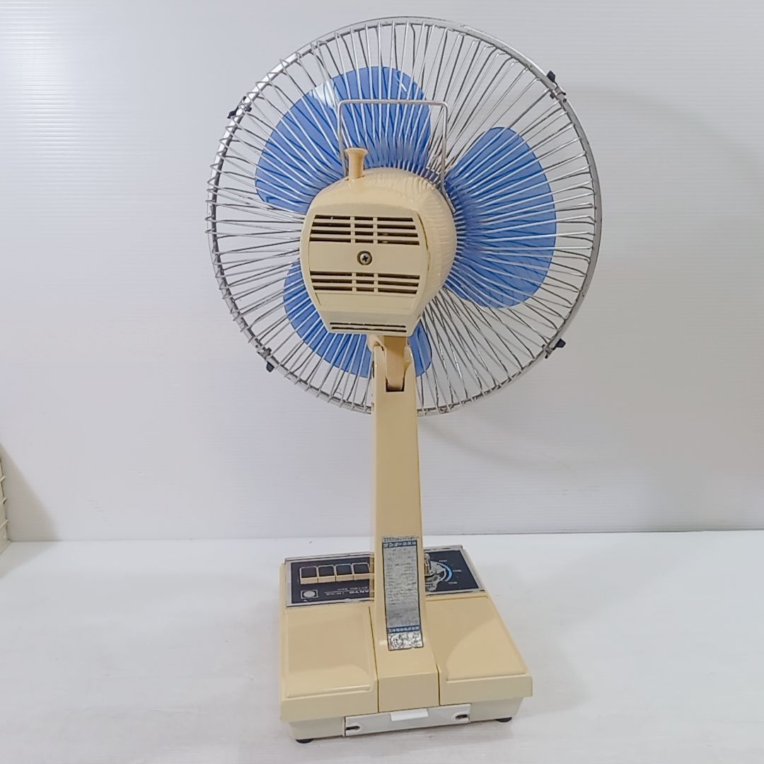 昭和レトロ SANYO サンヨー 扇風機 EF-6UB 卓上扇 30cm扇風機 ブルー