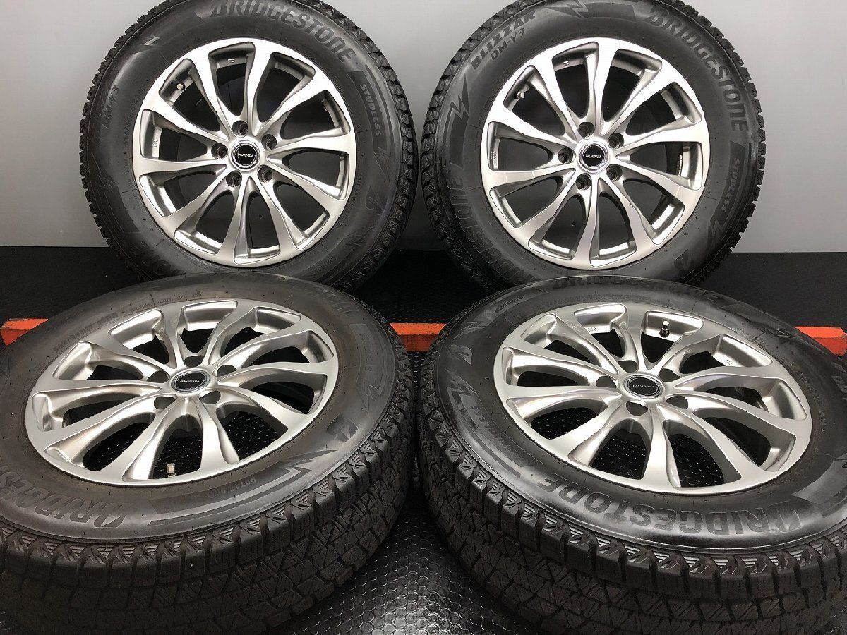 【BS BLIZZAK DM-V3 225/65R17】スタッドレス【BALMINUM T10 バルミナ 17インチ 7J5HPCD114.3+38】21年 バリ溝 ハリアー RAV4等　(STC202) 36,075円