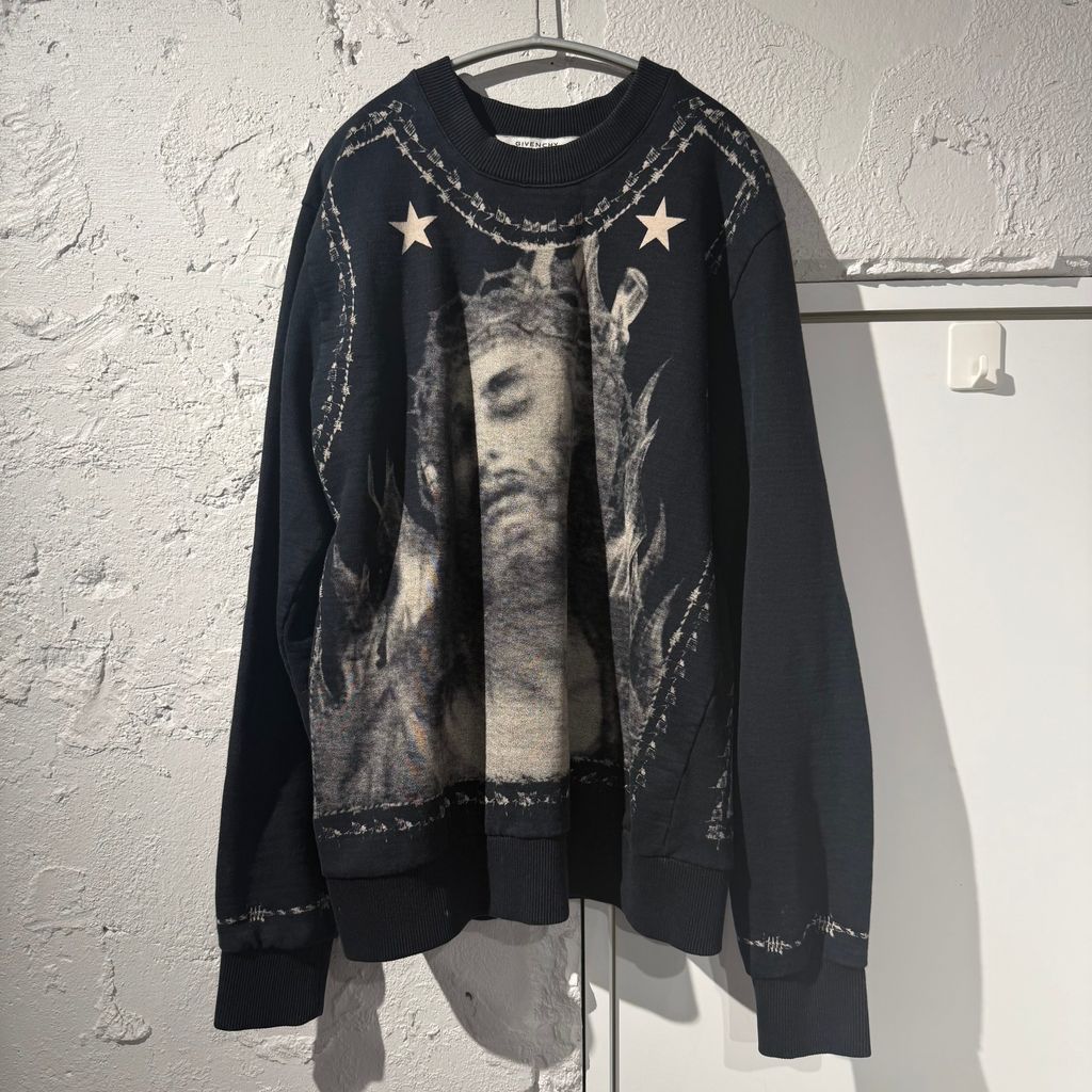 GIVENCHY ジバンシー 16AW Jesus Print Crewneck Sweat クルーネック