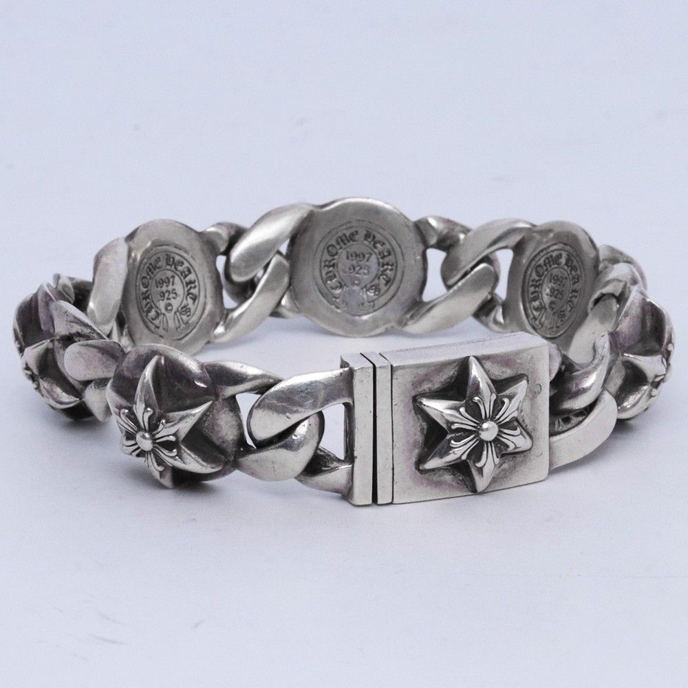 CHROME HEARTS 6P スター リンク ブレスレット 6リンク シルバー