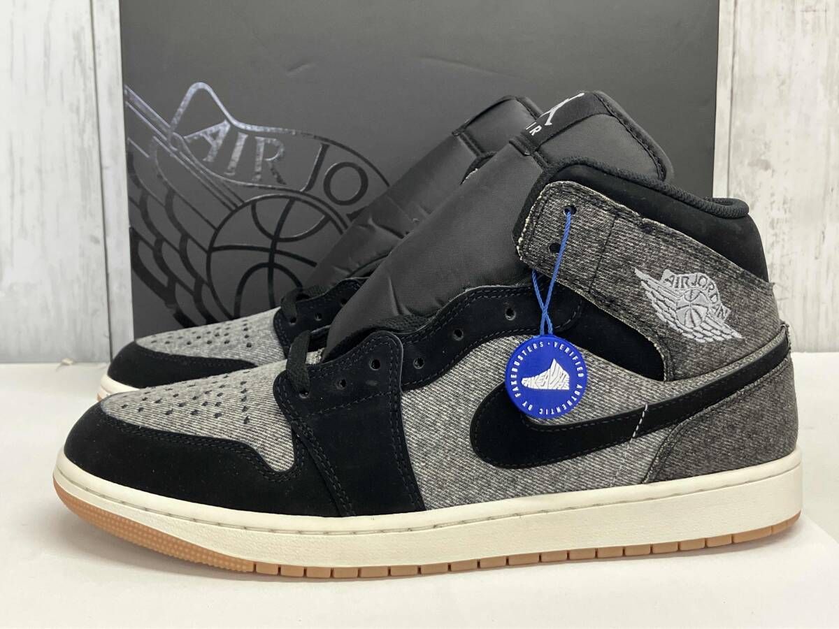 【鑑定済み】【タグ付き】NIKE AIR JORDAN1 MID SE V2 スニーカー ナイキ エアジョーダン1 HJ4363-001 SHOESEN'S サイズ29㎝
