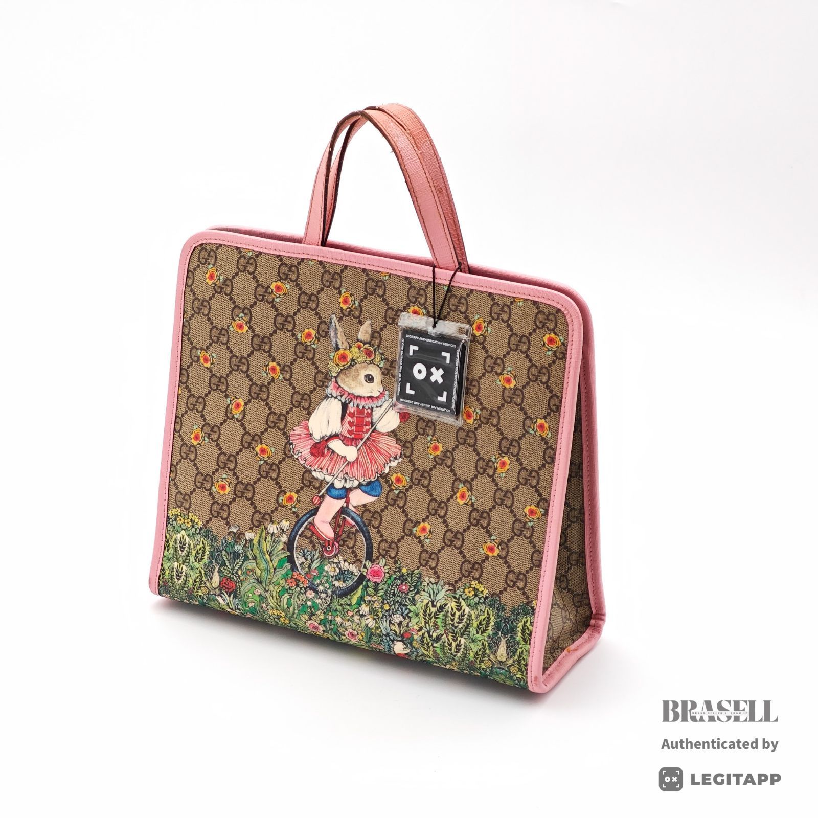 GUCCI チルドレンズ･ヒグチユウコ ハンドバッグ 630542 バッグ 2way ハンドバッグ ショルダーバッグ ウサギ アニマル 花 ベージュ レディース ショルダーストラップ