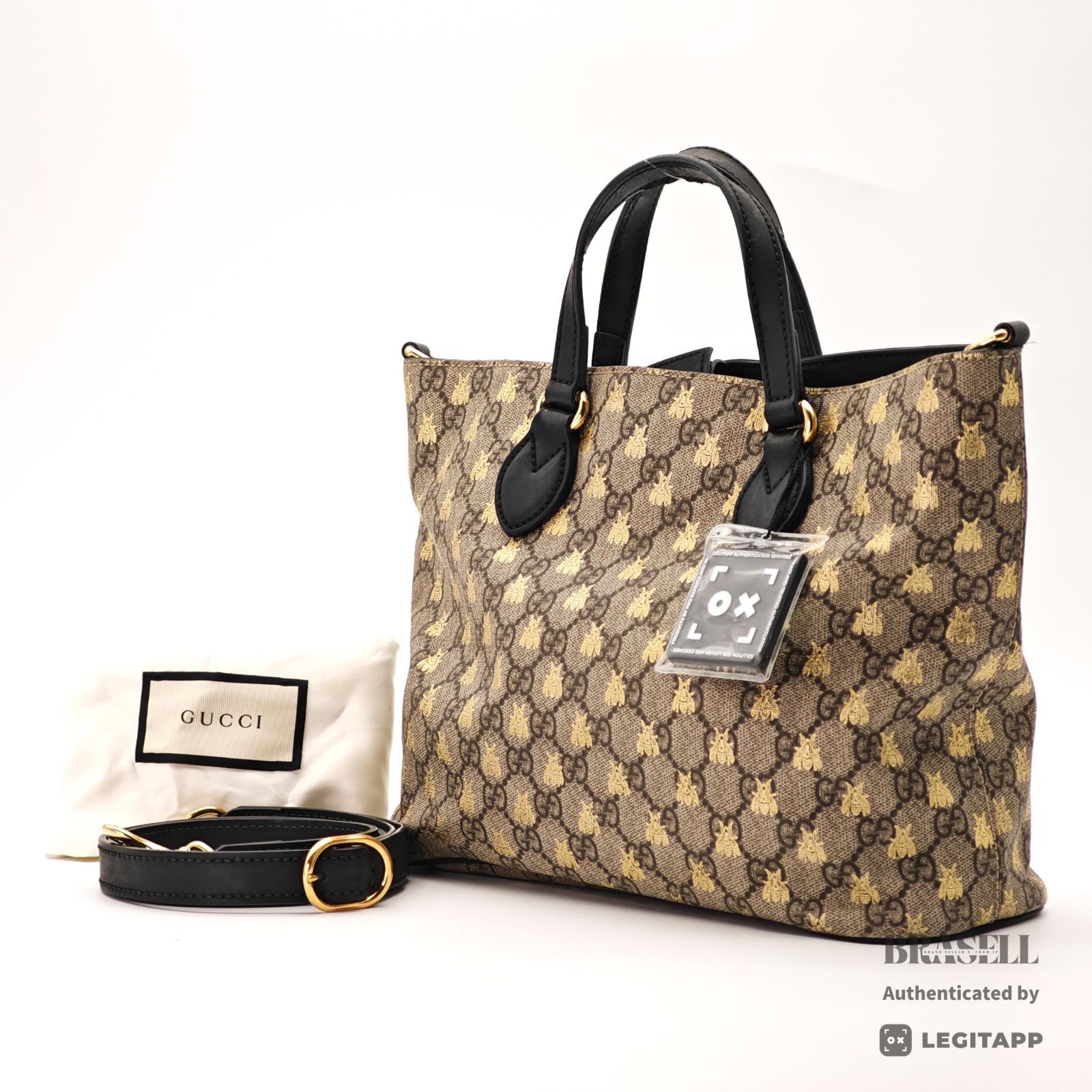 GUCCI GGスプリーム ビー 473887 バッグ 2way ハンドバッグ ショルダー 