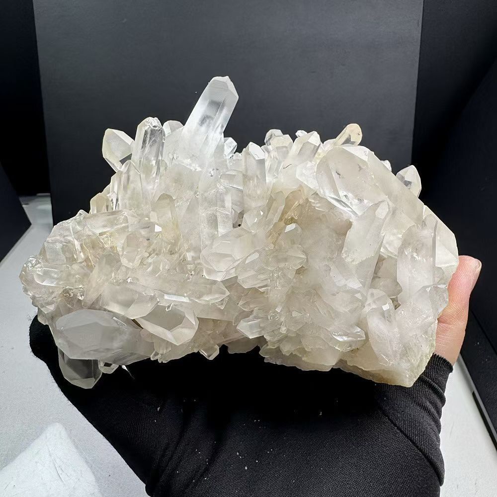 インテリア小物 超強いパワーヒマラヤ産天然水晶クラスターB0711/YS