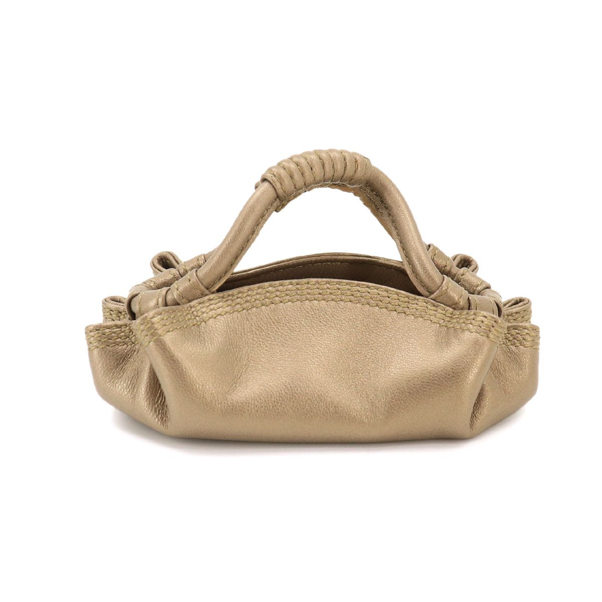 未使用 展示品 ロエベ LOEWE アナグラム ナッパアイレ コインケース 小銭入れ 財布 レザー ブロンズ シルバー 金具 Coin Purse 90333758