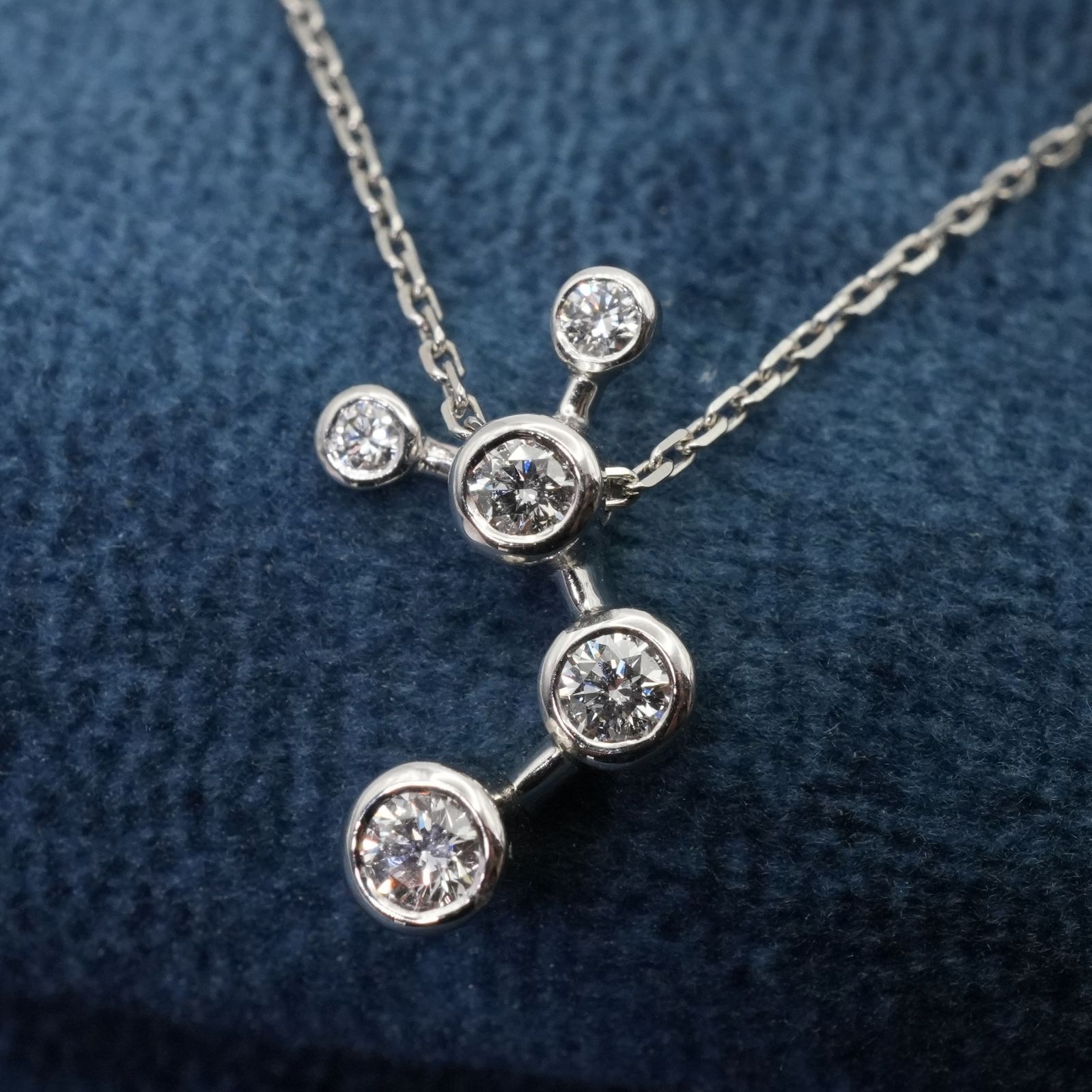小寺智子 プラチナ ダイヤモンド 0.18ct ネックレス/24-4604S