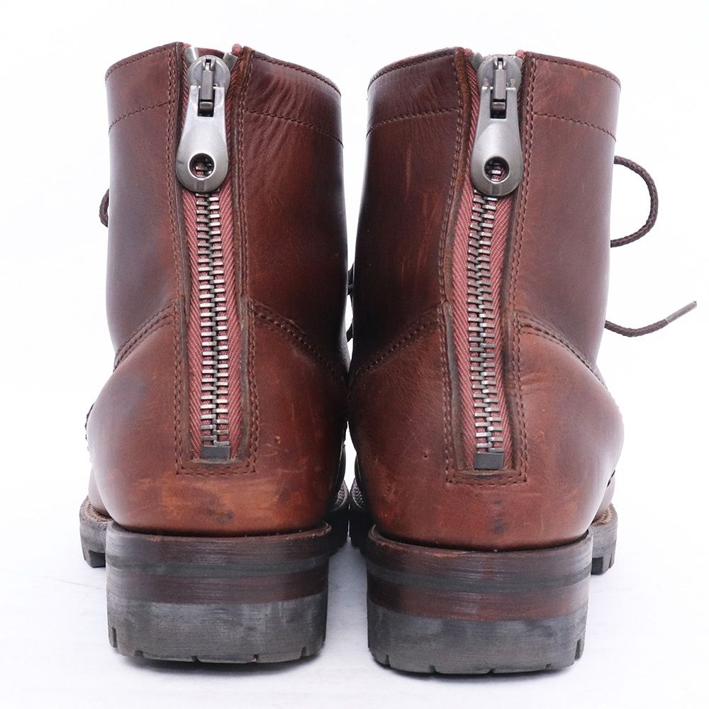 JUNHASHIMOTO MILITARY BACK ZIP BOOTS サイズ41 ブラウン S30 - メルカリ