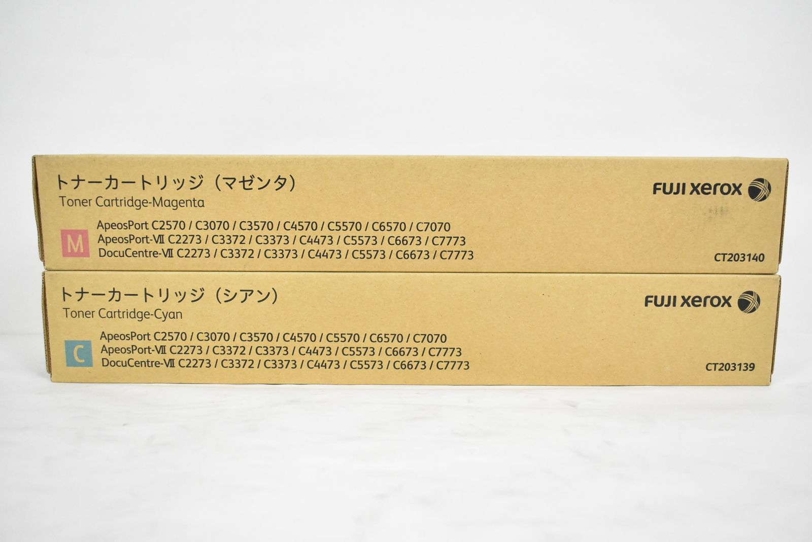 未使用 フジゼロックス 純正 トナー CT203139/40 2色（シアン・マゼンタ） FUJI XEROX ITTMUNQQFCX4-D-Y04-byebye