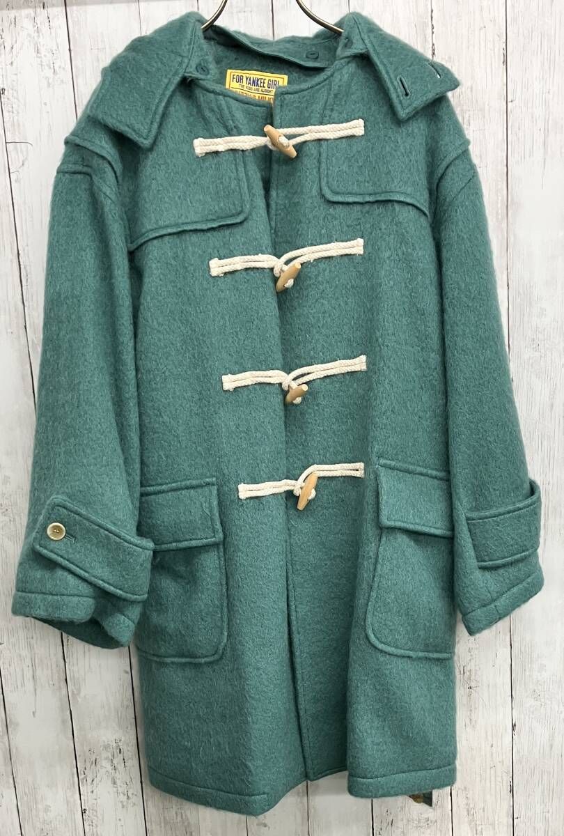 【美品】HYSTERIC GLAMOUR ダッフルコート ヒステリックグラマー モヘヤウール 01233AC02960 グリーン
