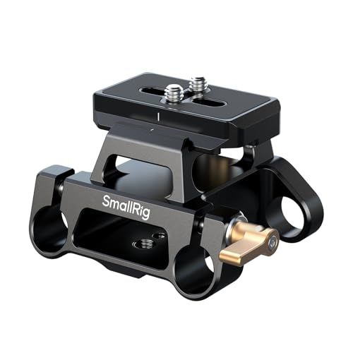 SmallRig ユニバーサルマウントプレートキット カメラ用デュアル15mmロッドクランプ付き Arca-Swissクイックリリースプレート内蔵 1/4\