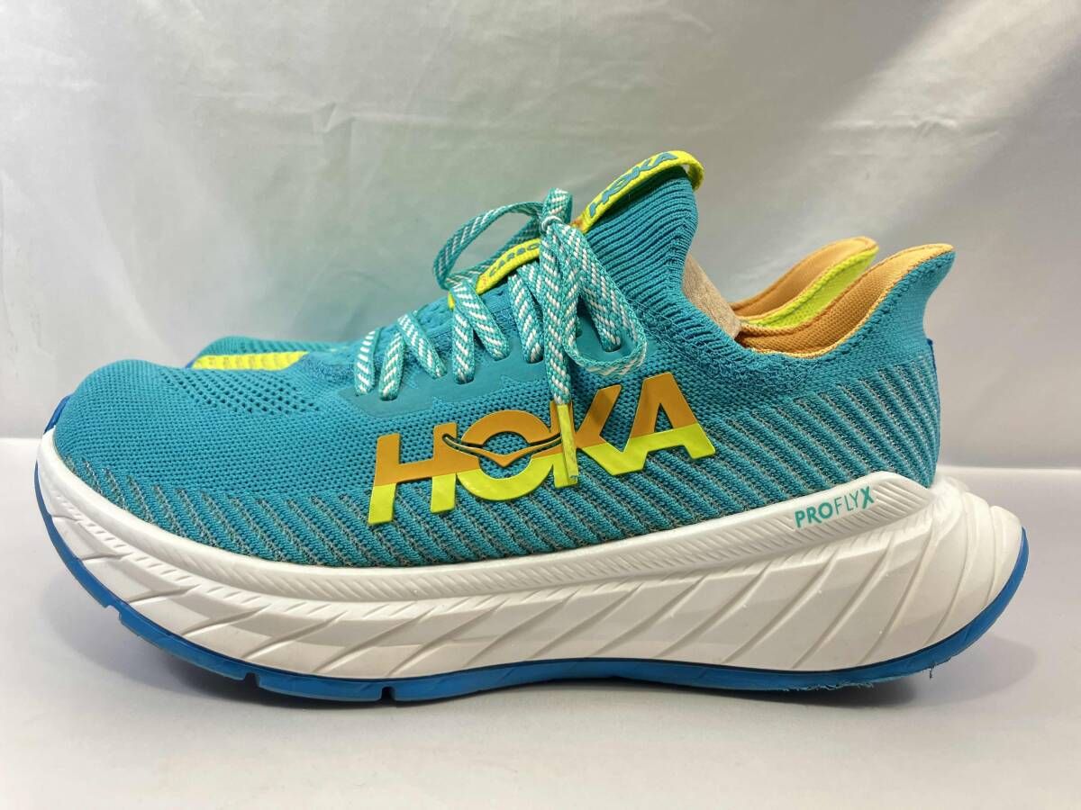 HOKA ONE ONE ホカ オネオネ 1123192 PRO FLY X プロフライ エックス ターコイズ×イエロー スニーカー 26.5cm