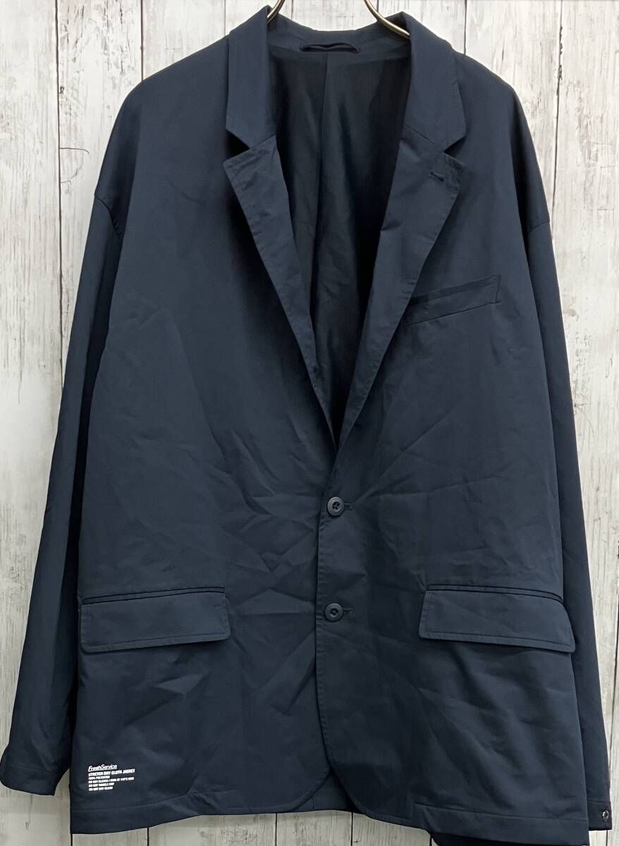 Fresh Service STRETCH DRY CLOTH JACKET フレッシュサービス テーラードジャケット FSC241-20092 ネイビー size L