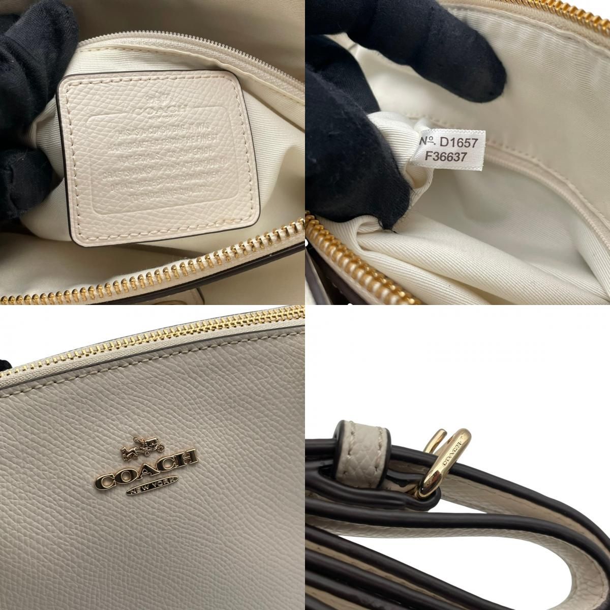 美品 COACH コーチ 2WAY ショルダーバッグ ハンドバッグ 斜め掛け 