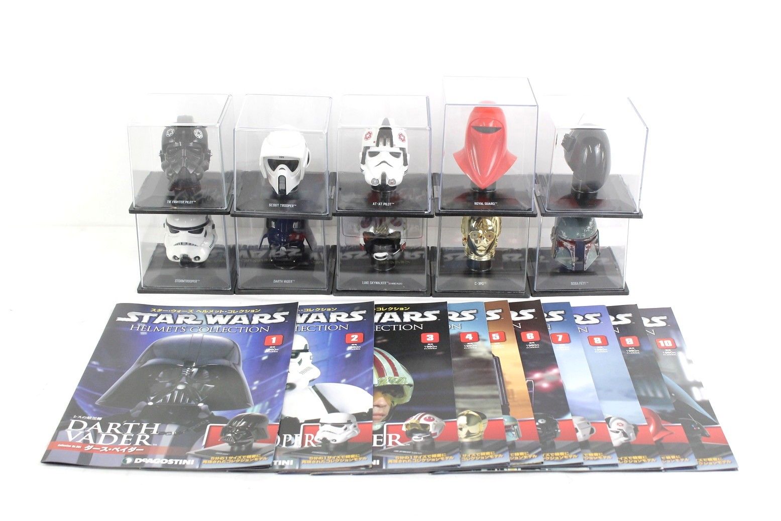 De Agostini Star Wars Helmet Collection Volume 1-10 with Case Model Figure Hobby Replica itrt0wpd89nq-d-g05-byebye