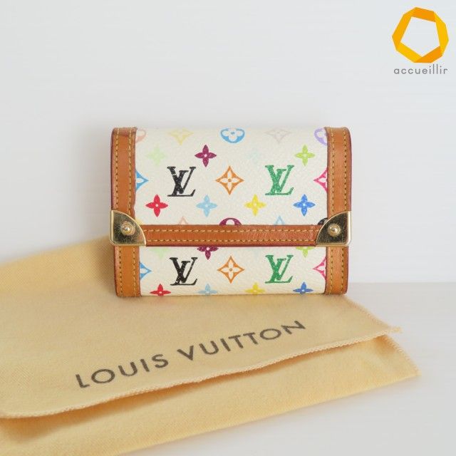 #axzw ルイヴィトン LOUISVUITTON モノグラム マルチカラー 財布 コインケース ホワイト レディース [969237]